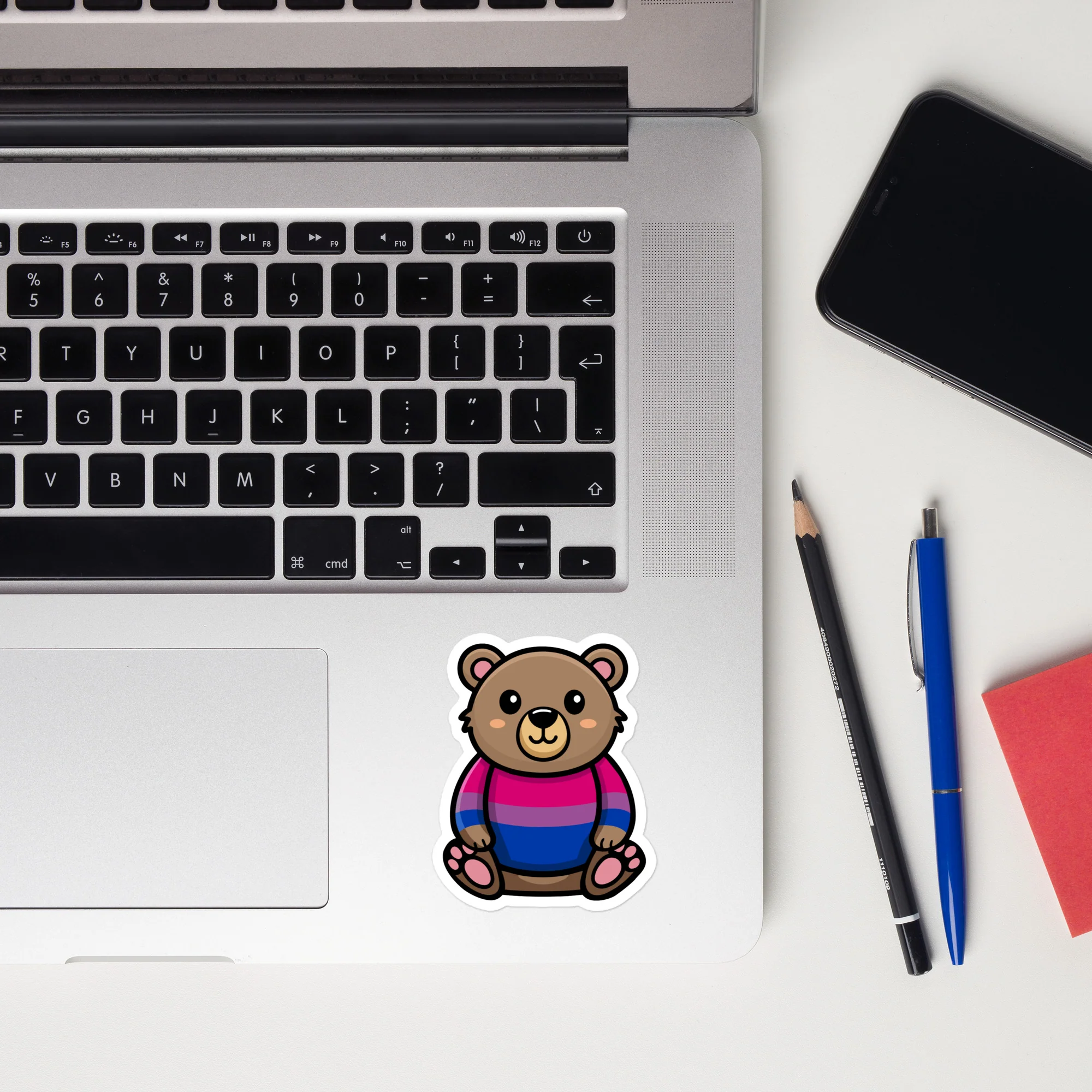Bi Pride Bear Sticker - Image 3