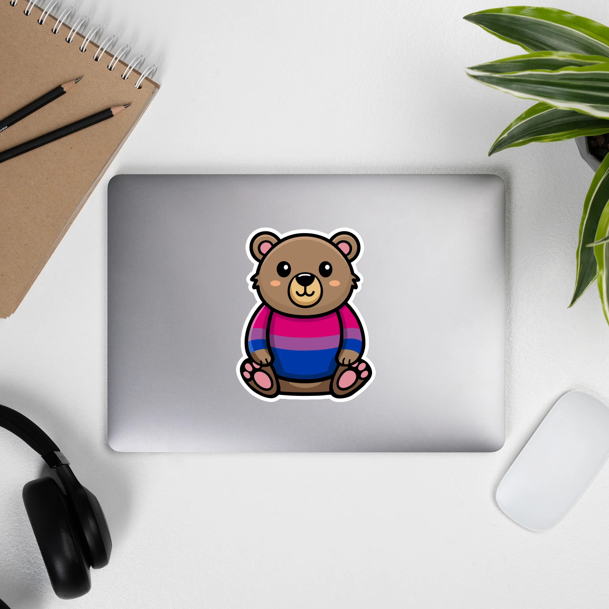 Bi Pride Bear Sticker - Image 6