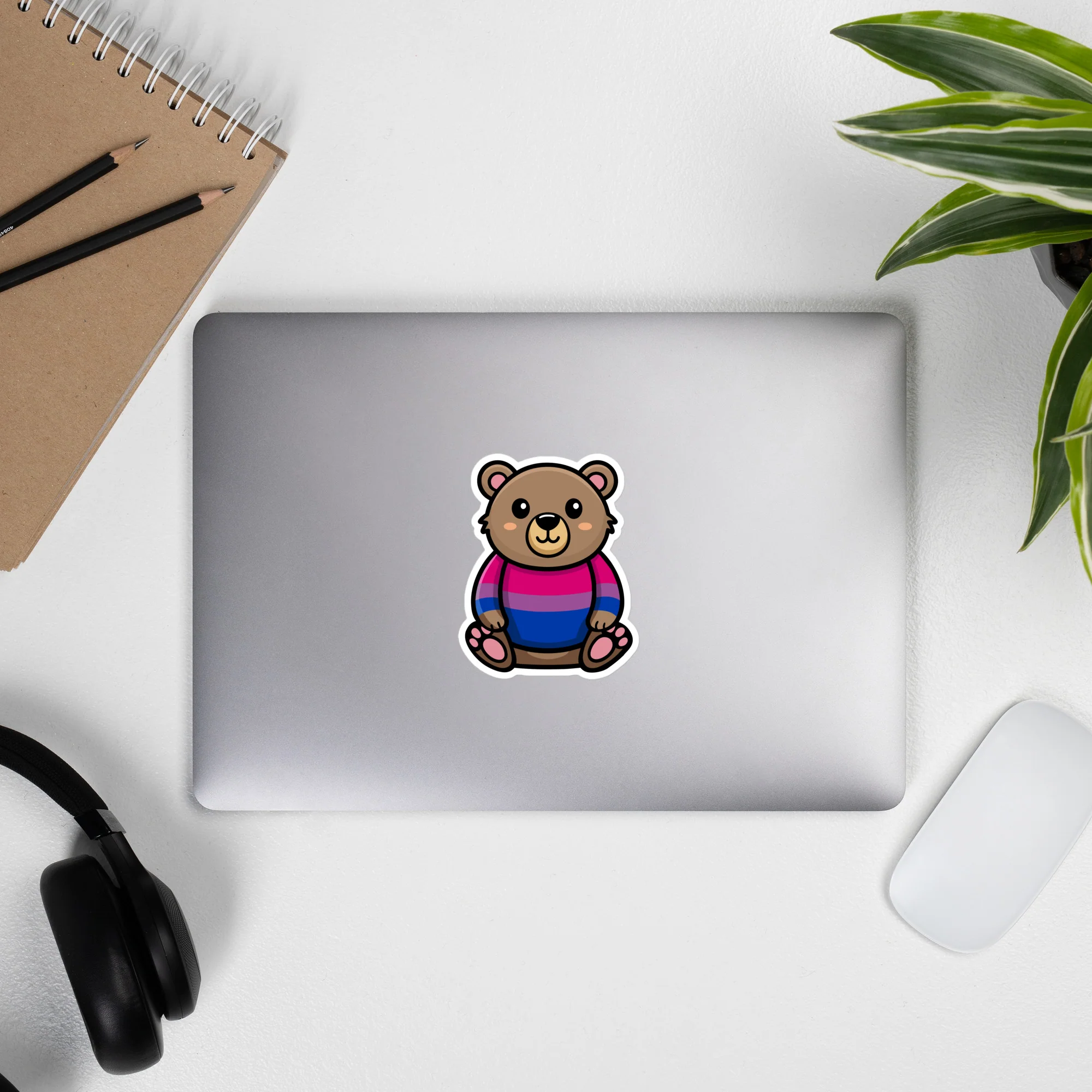 Bi Pride Bear Sticker - Image 7
