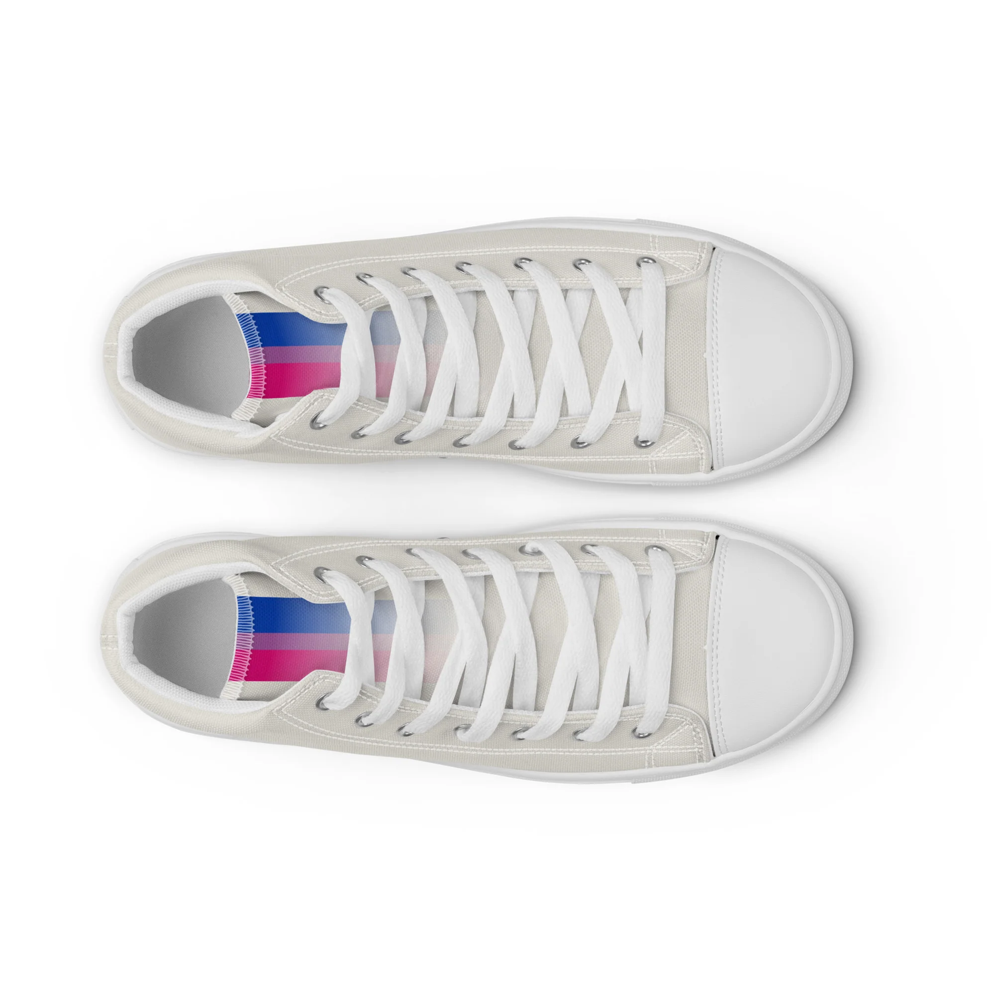 Bi Pride Hemp High Top Trainers (female sizes) - Image 2