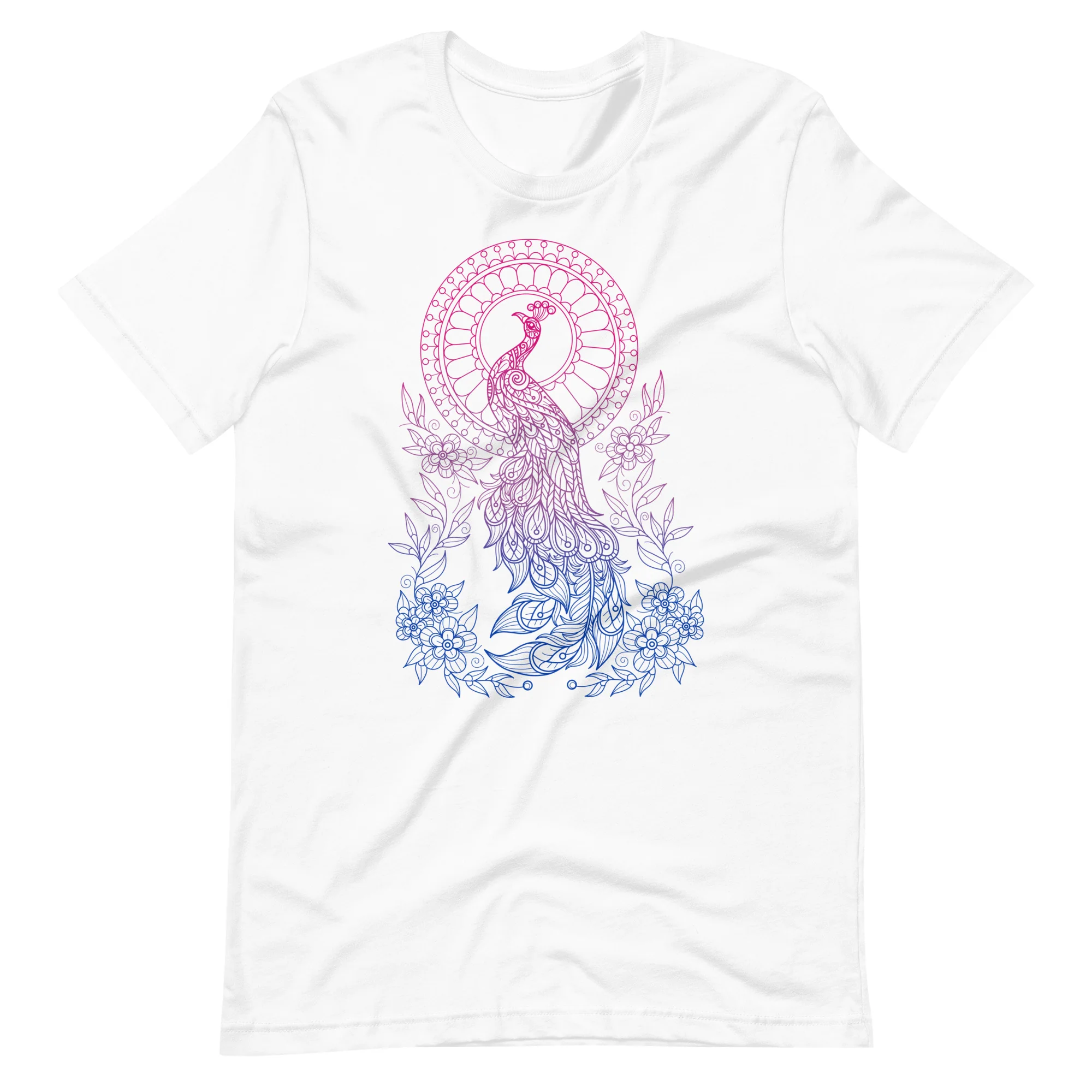 Bi Pride Peacock T-shirt - Image 6