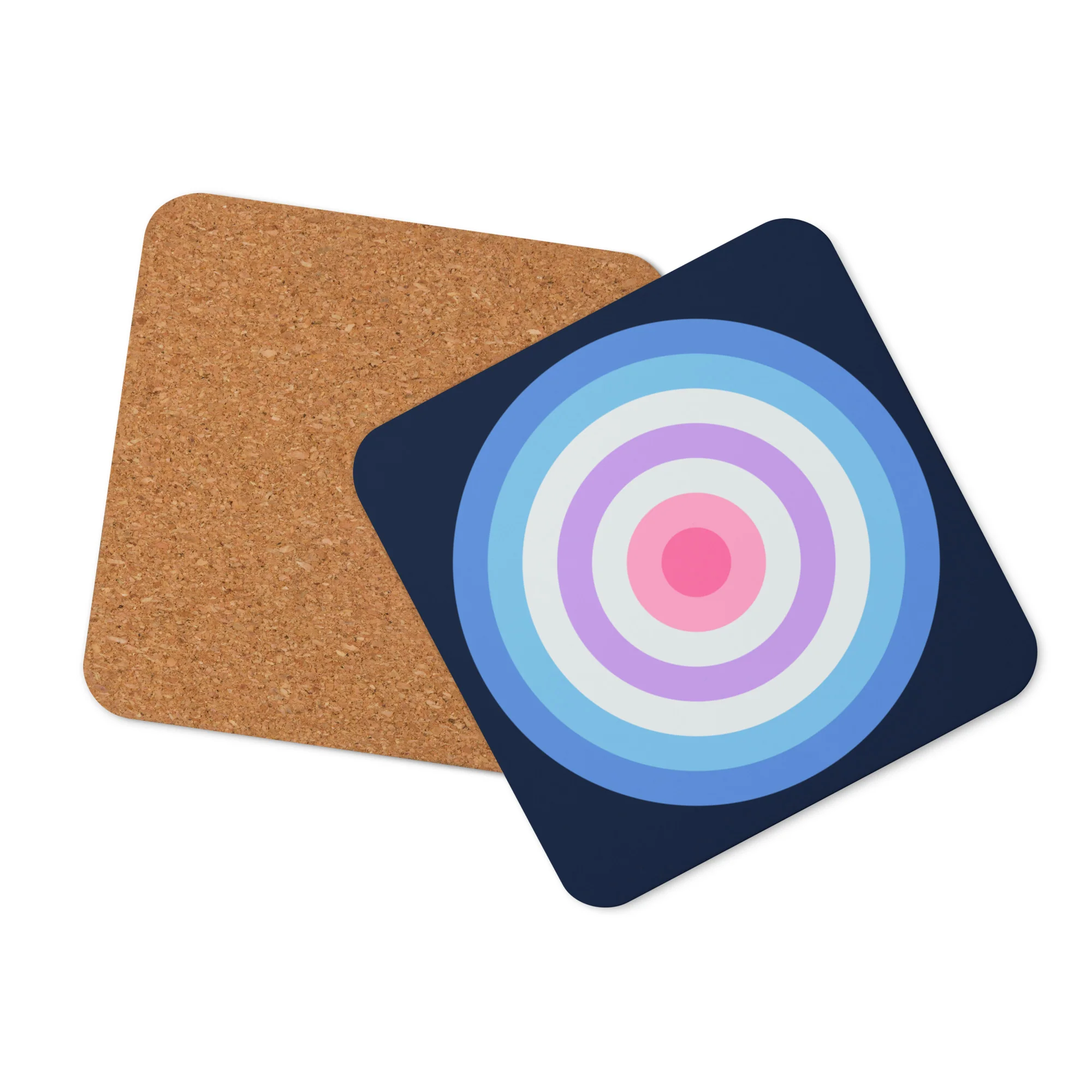 Bigender Pride Flag Roundel Coaster - Image 2