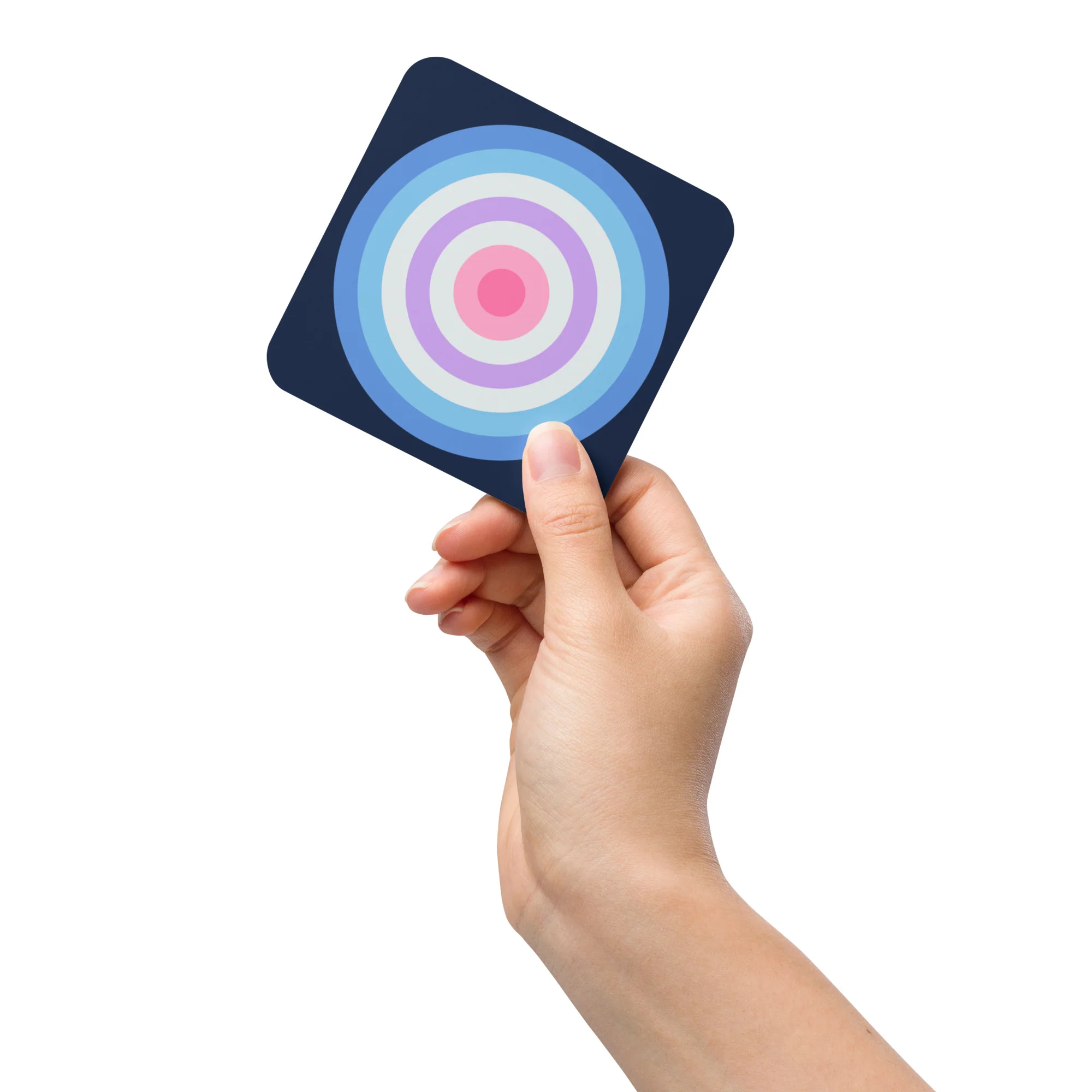 Bigender Pride Flag Roundel Coaster - Image 3
