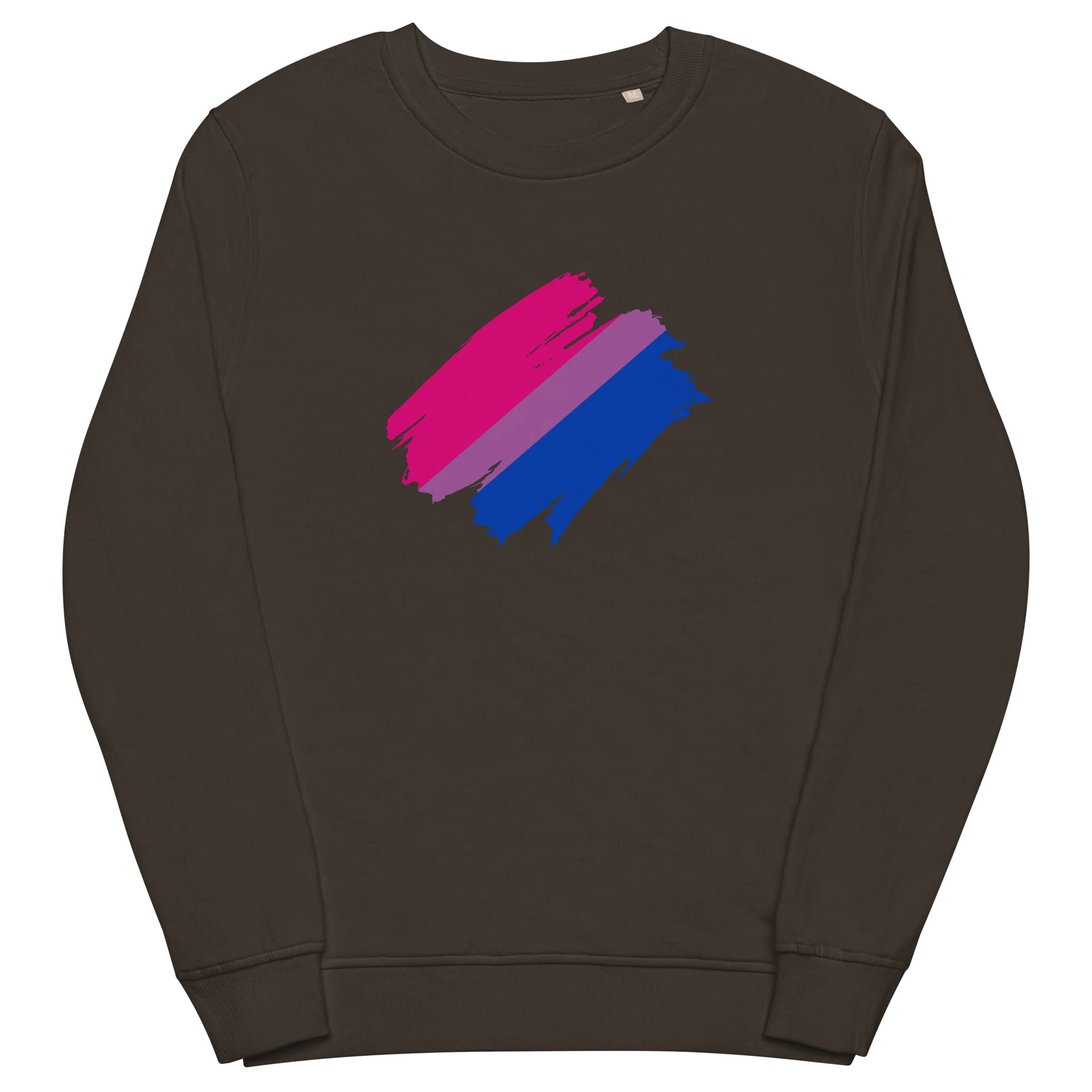 Bisexual Brush Strokes Organic Sweatshirt - Image 3