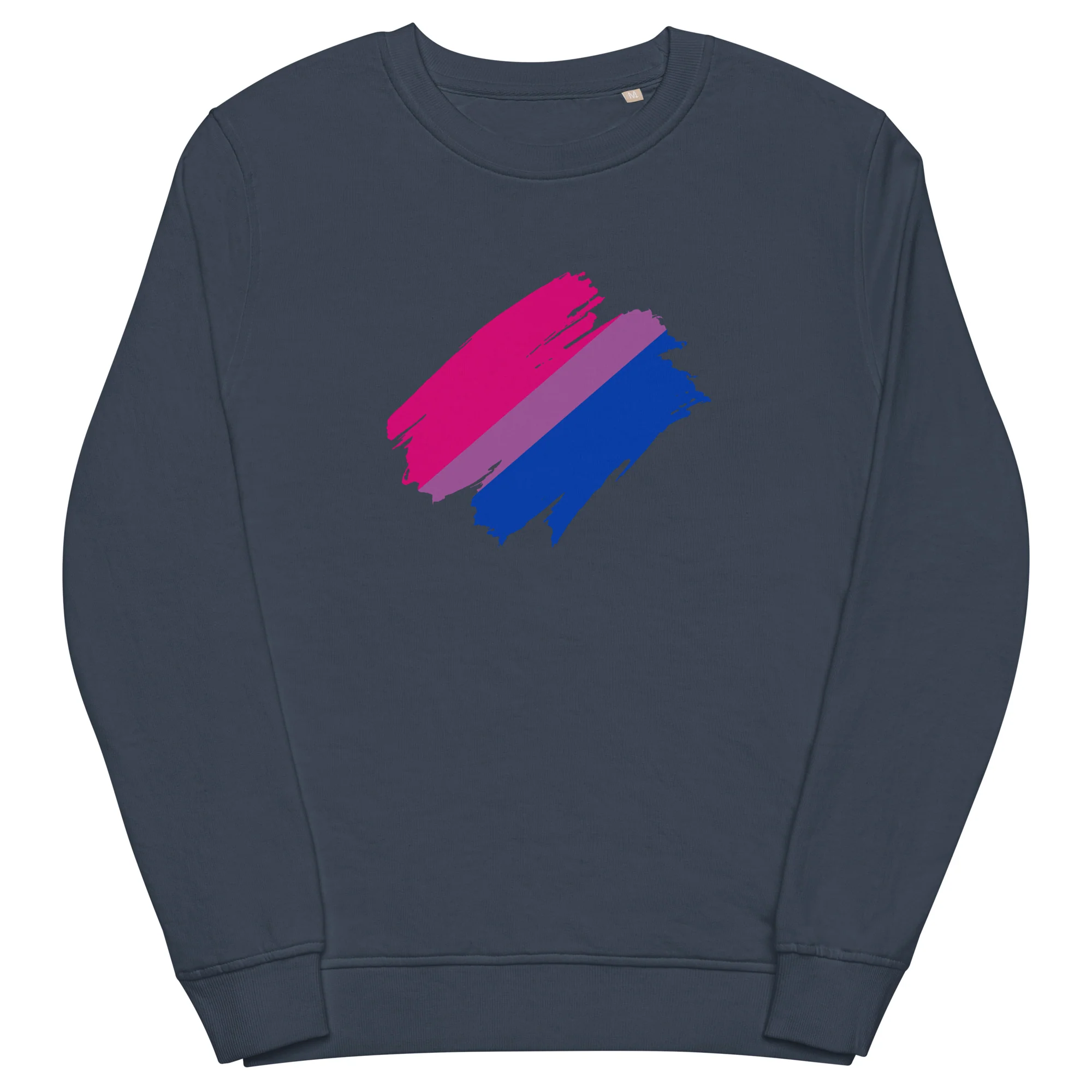 Bisexual Brush Strokes Organic Sweatshirt - Image 4