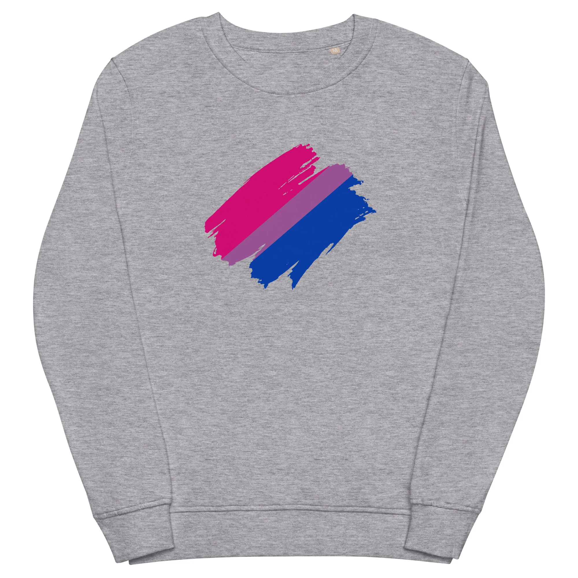 Bisexual Brush Strokes Organic Sweatshirt - Image 5