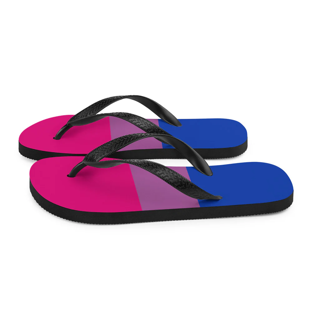 Bisexual Flag Flip-Flops - Image 5