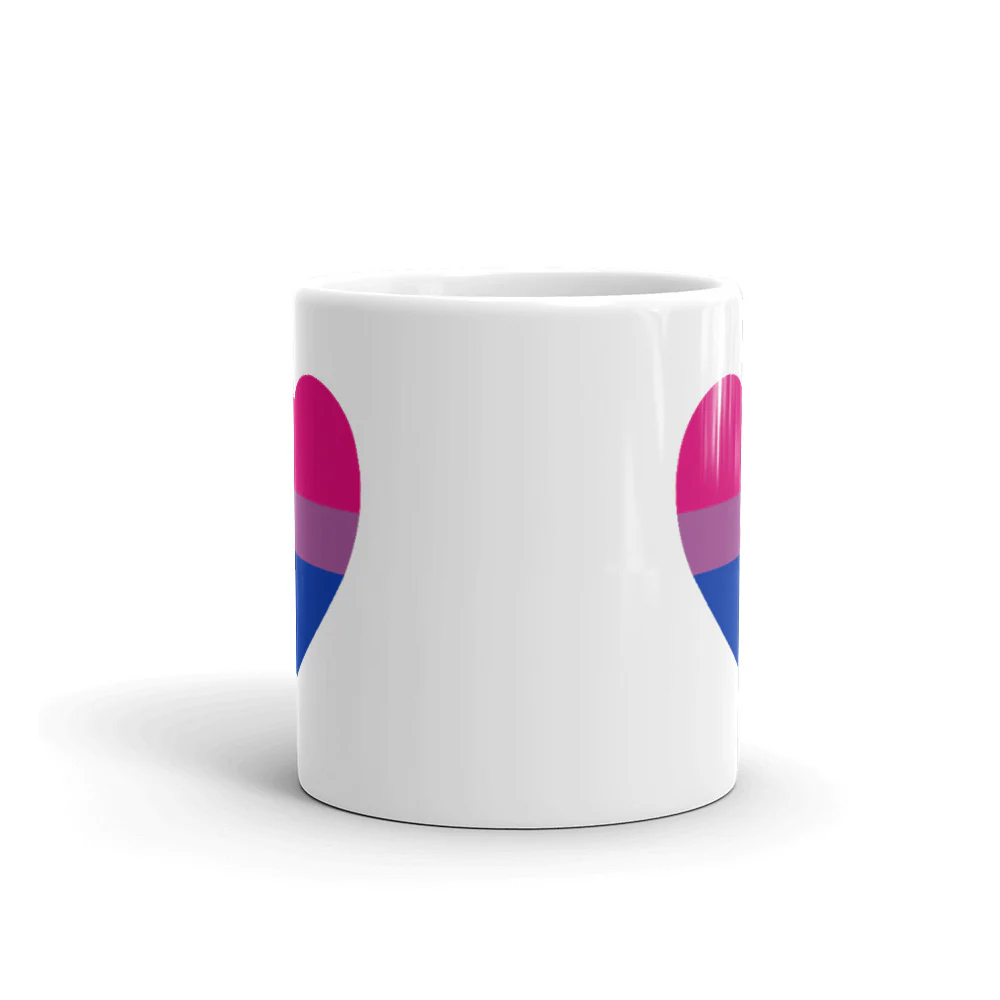 Bisexual Flag Heart Mug - Image 3