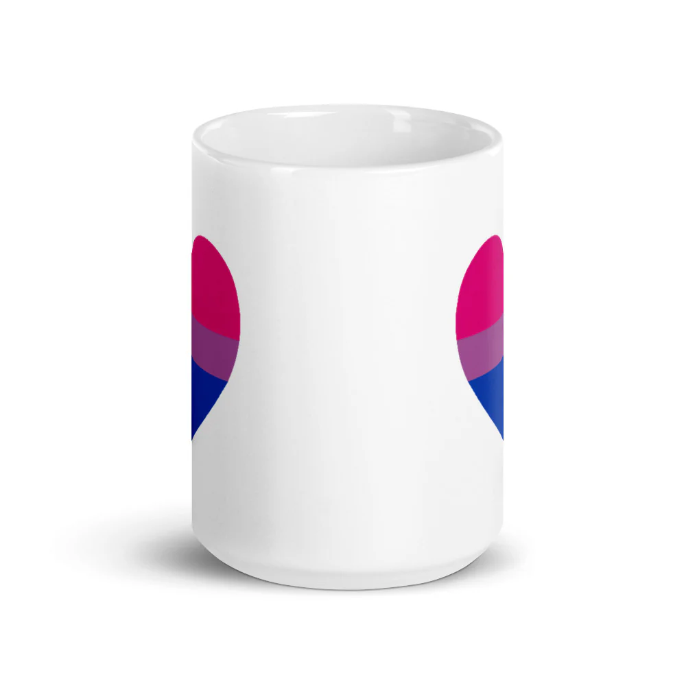 Bisexual Flag Heart Mug - Image 6