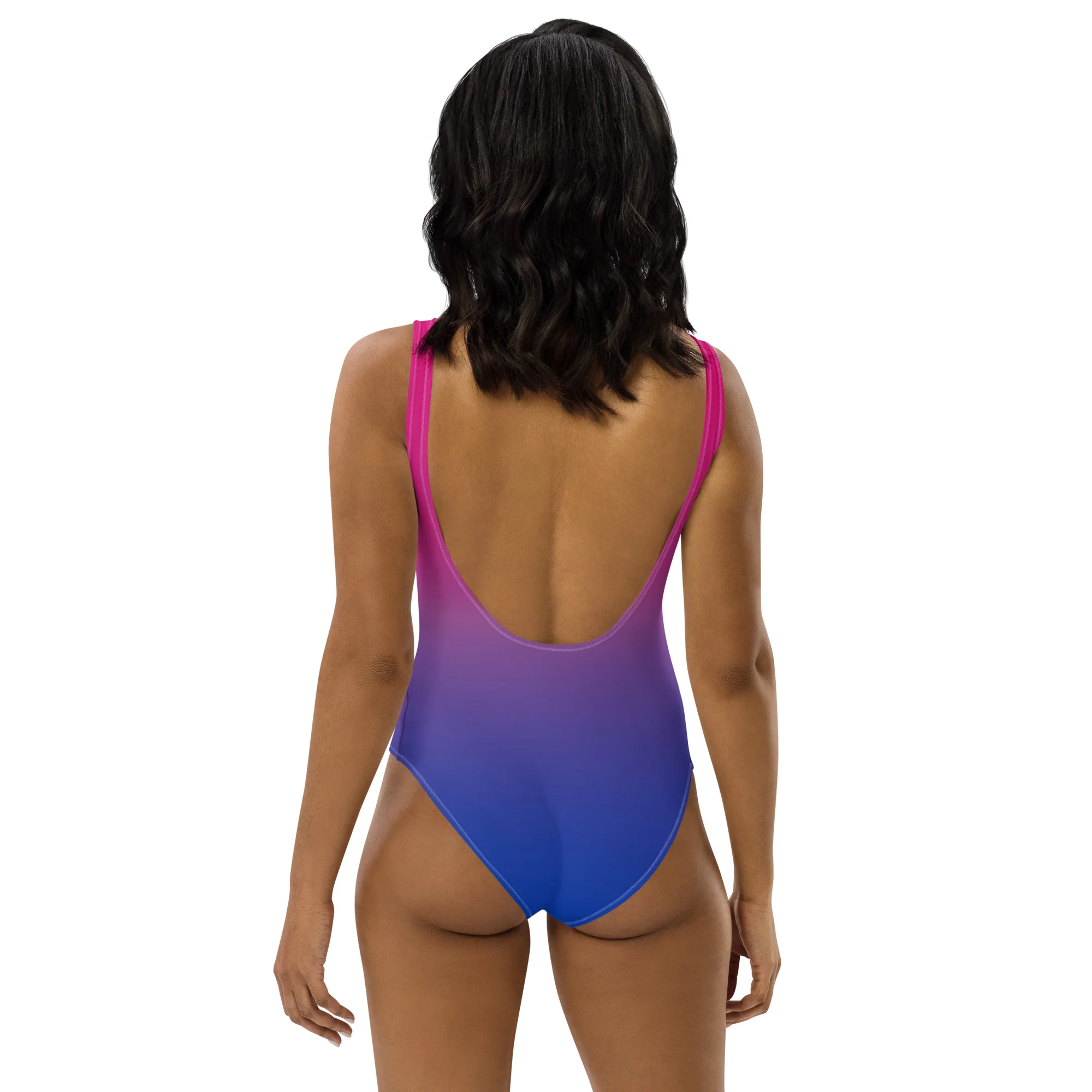 Bisexual Graduated Colours One-Piece Swimsuit - Image 5