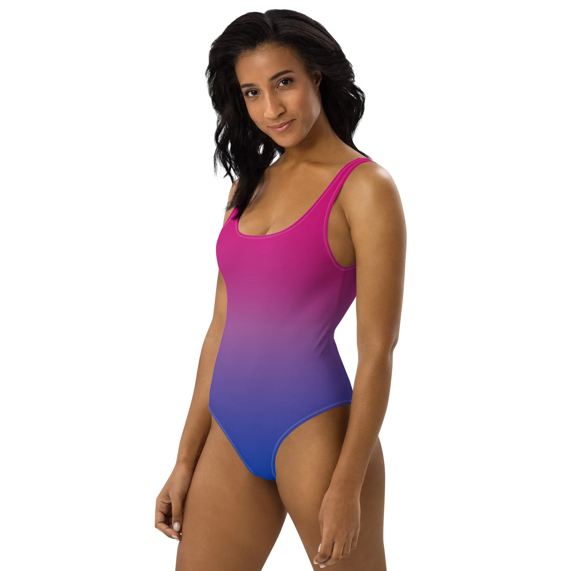 Bisexual Graduated Colours One-Piece Swimsuit - Image 6