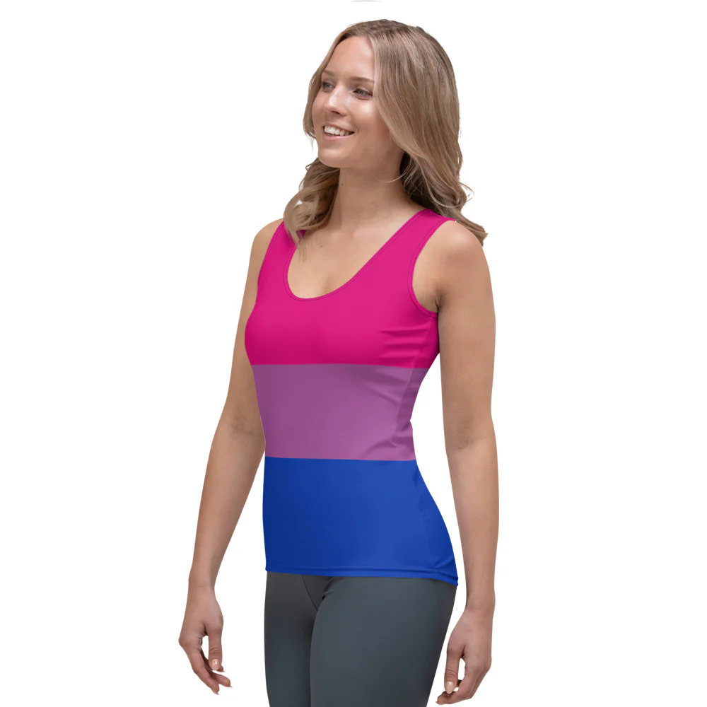 Bisexual Pride Flag Fitted Vest - Image 3