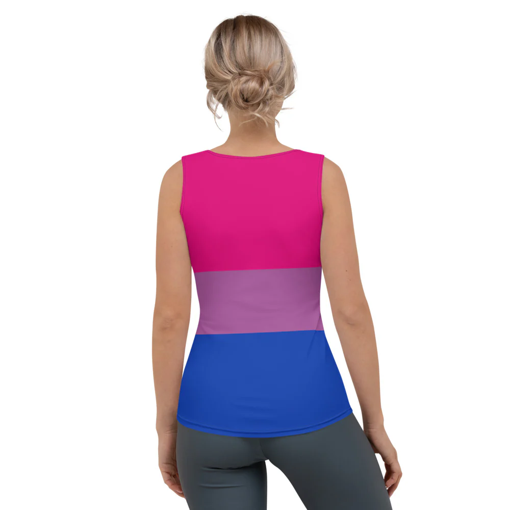 Bisexual Pride Flag Fitted Vest - Image 4