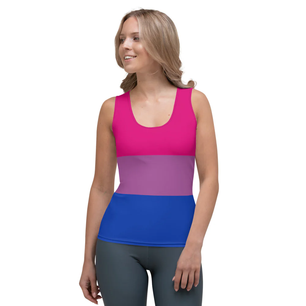 Bisexual Pride Flag Fitted Vest - Image 5