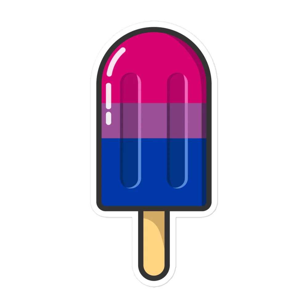 Bisexual Pride Flag Ice Pop Sticker