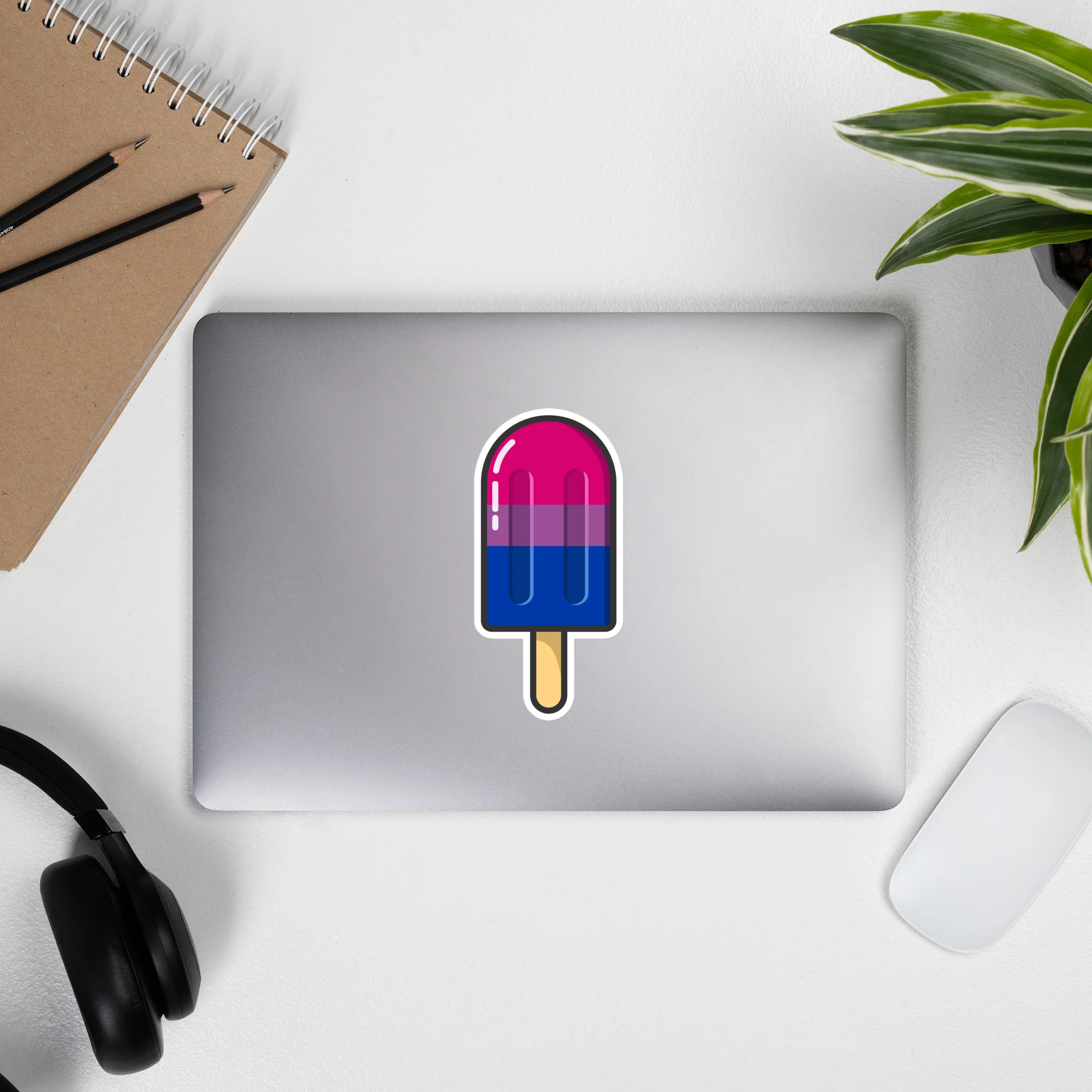 Bisexual Pride Flag Ice Pop Sticker - Image 6