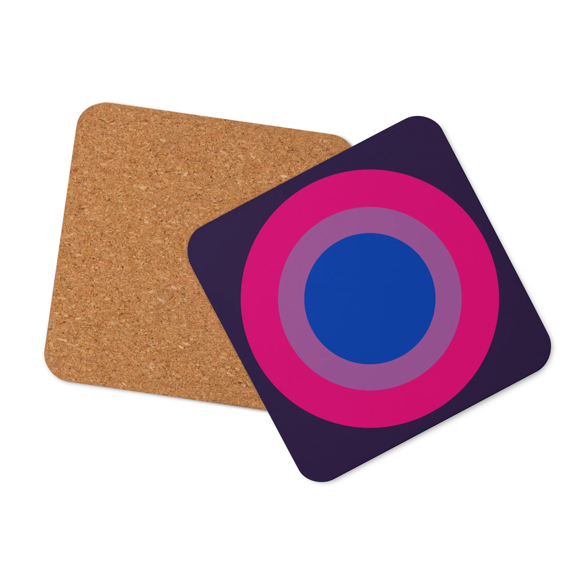 Bisexual Pride Flag Roundel Coaster - Image 4