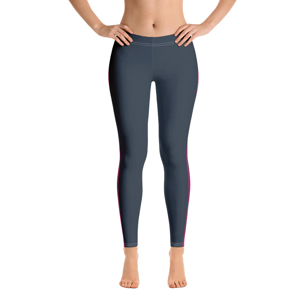 Bisexual Pride Flag Separated Stripes Leggings - Image 5