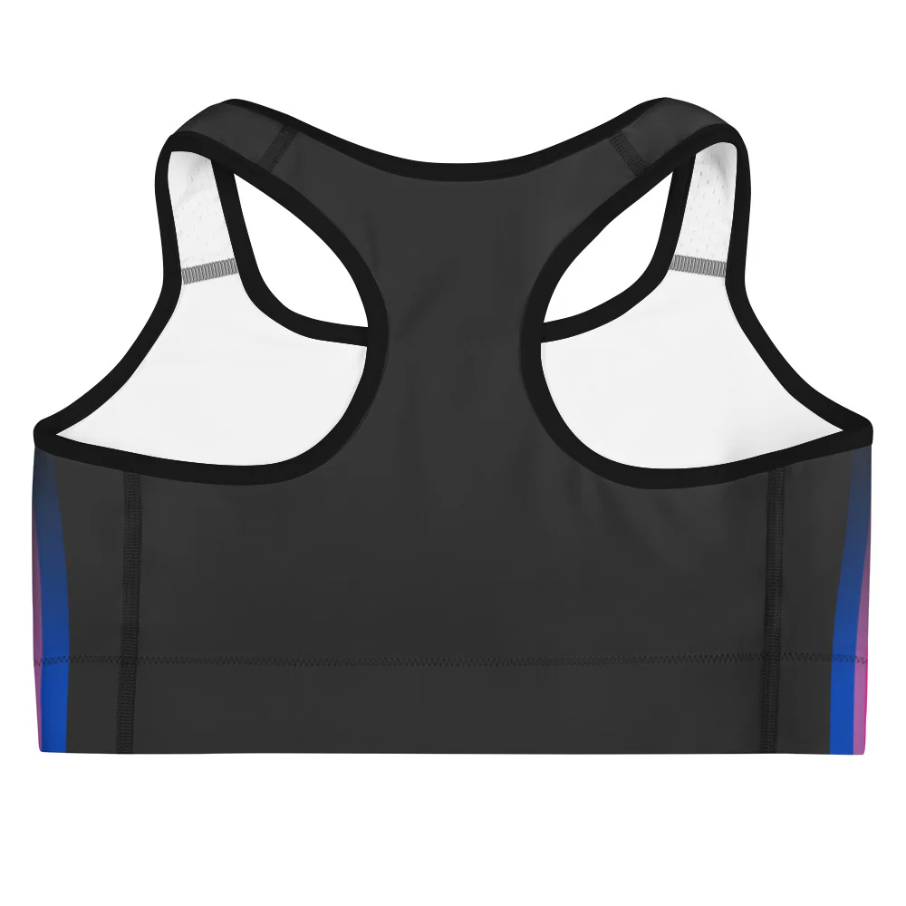 Bisexual Pride Flag Side Fade Sports Bra - Image 8