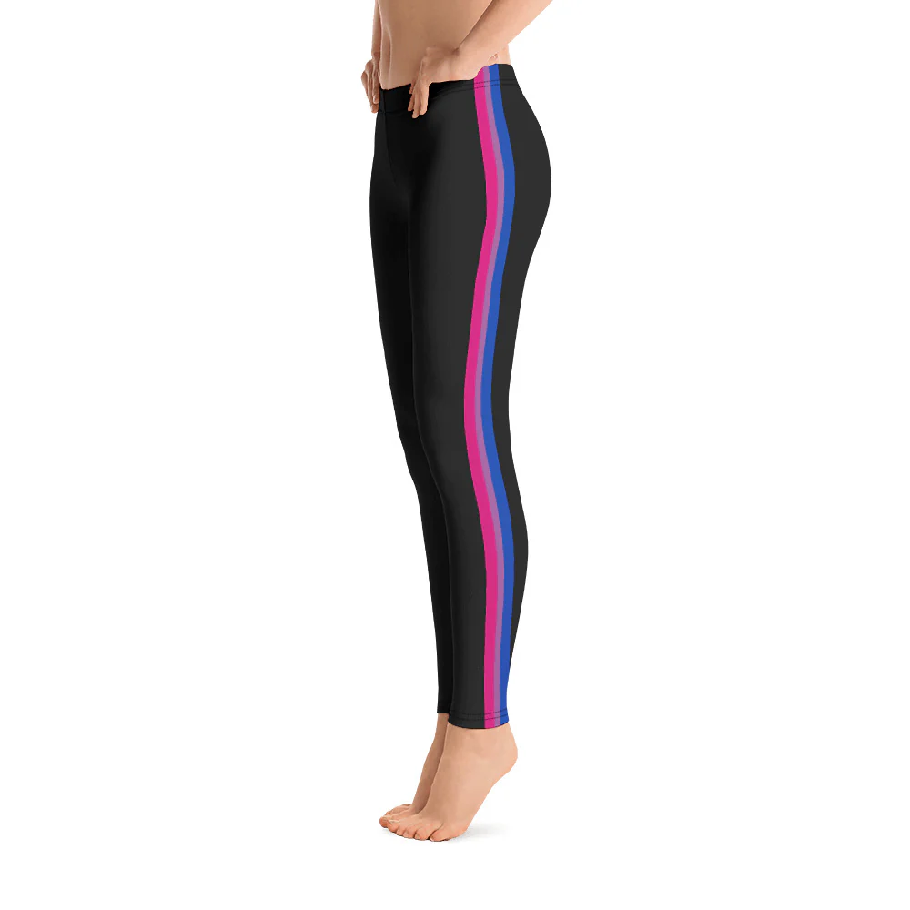 Bisexual Pride Flag Side Stripe Leggings