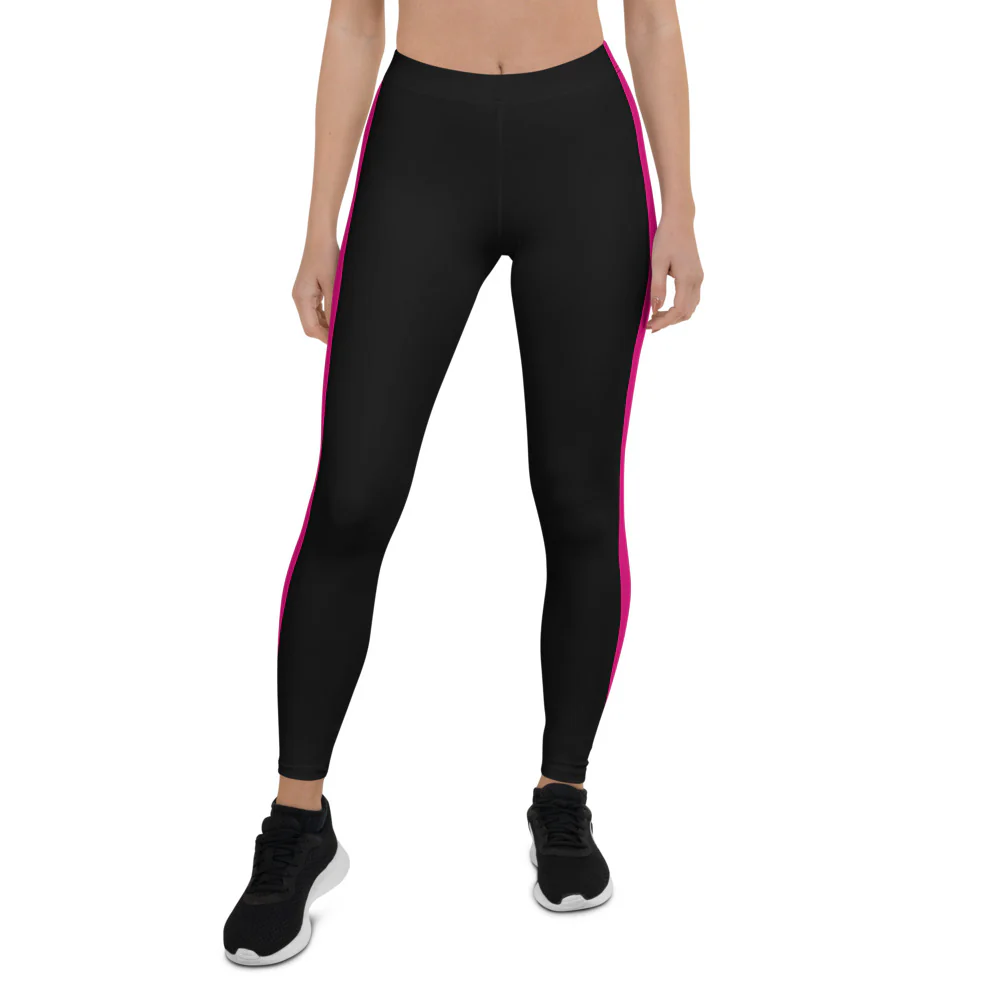Bisexual Pride Flag Side Stripe Leggings - Image 5