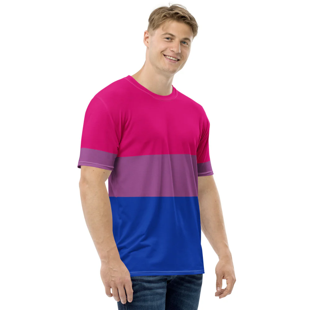 Bisexual Pride Flag T-shirt - Image 6