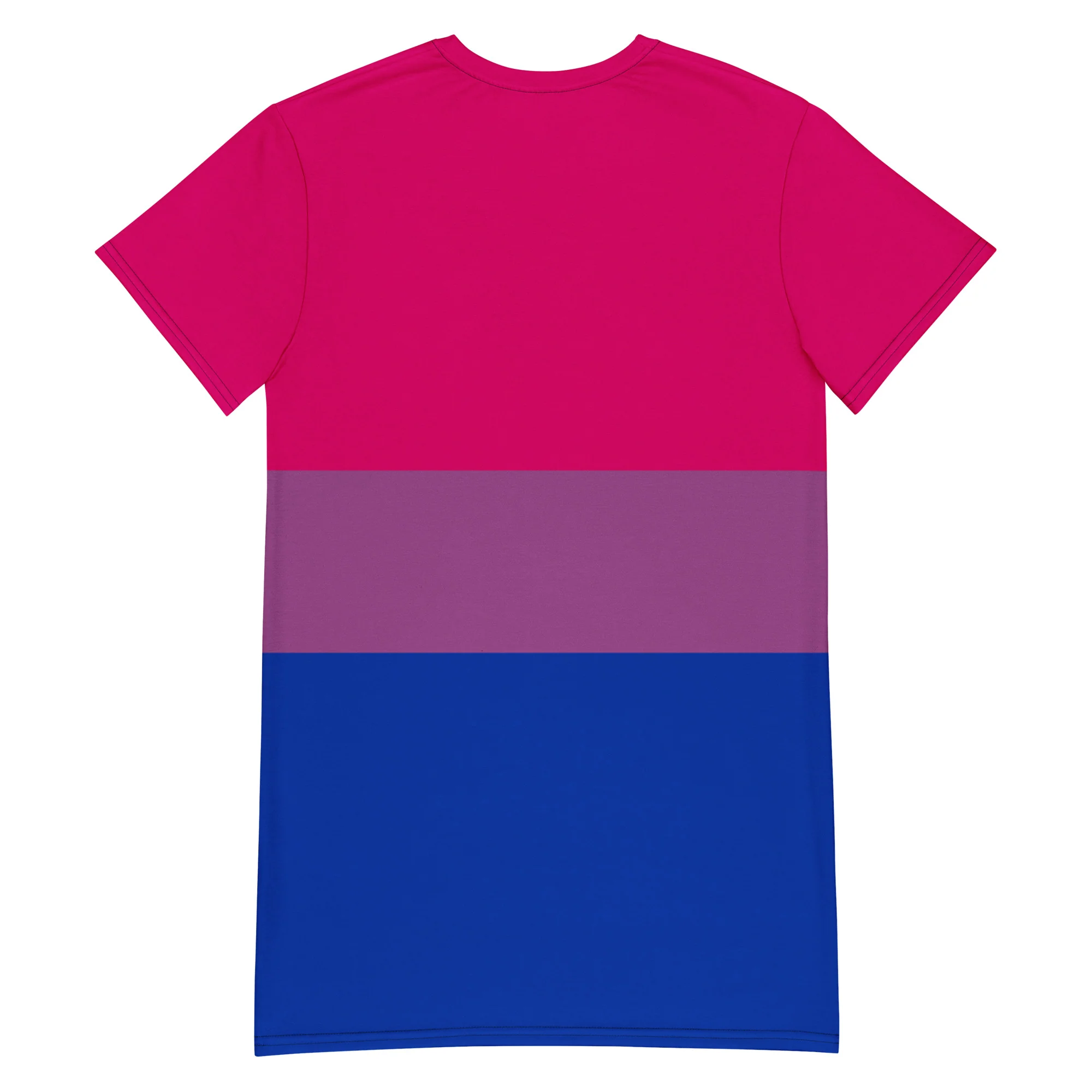 Bisexual Pride Flag T-shirt Dress - Image 6