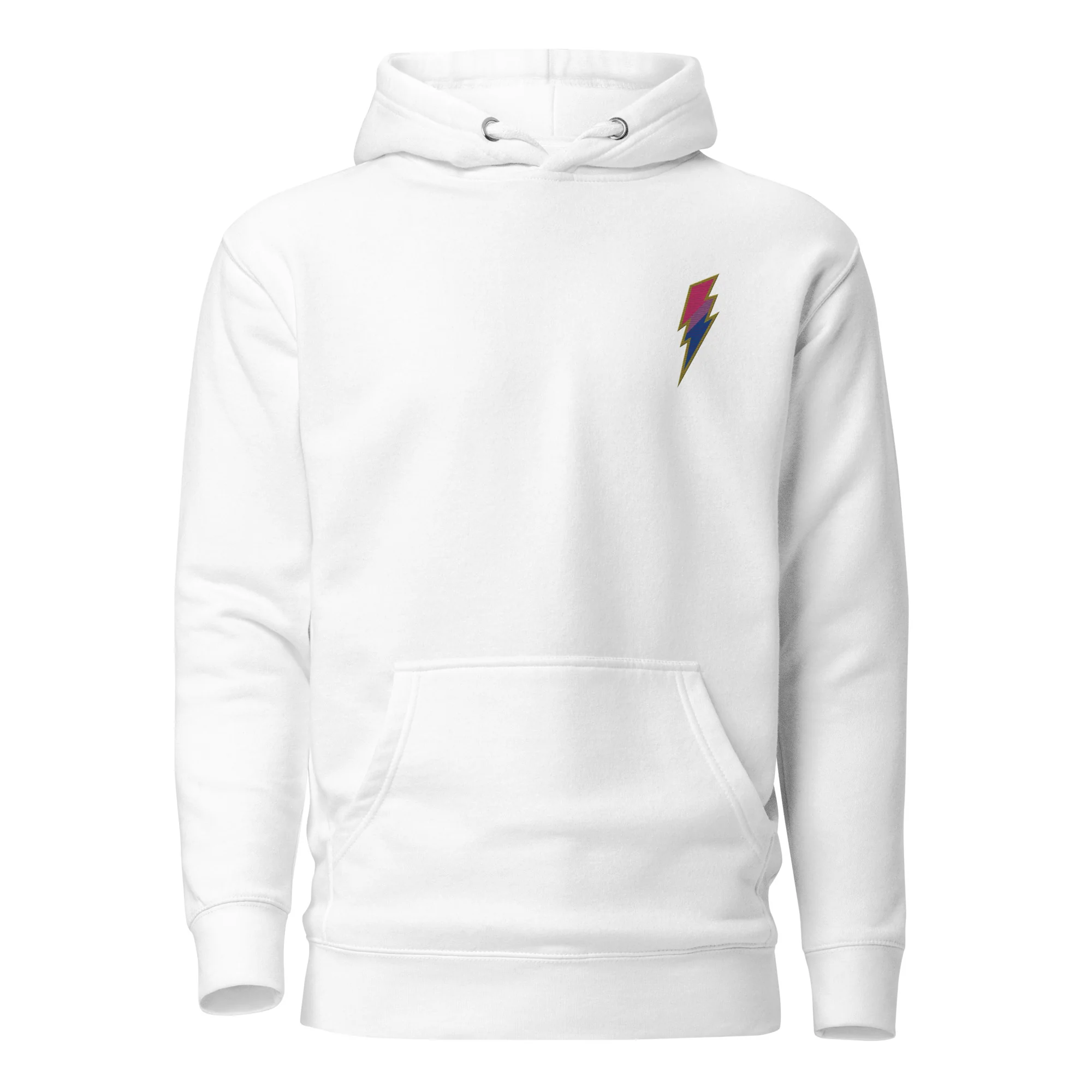 Bisexual Pride Lightning Embroidered Hoodie - Image 6