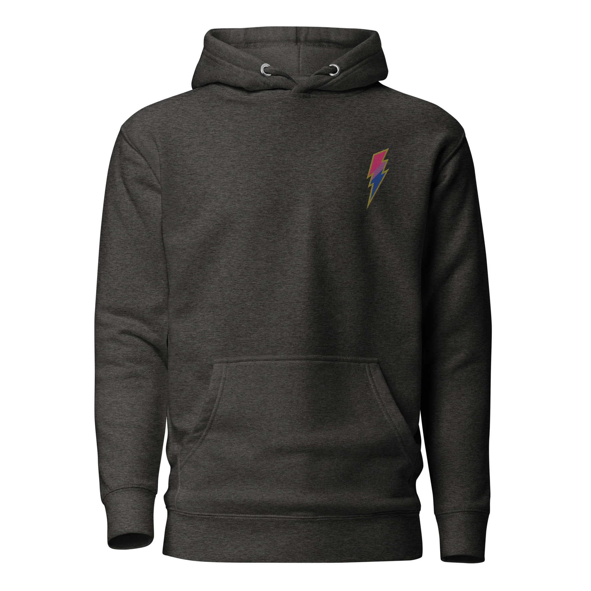Bisexual Pride Lightning Embroidered Hoodie - Image 8