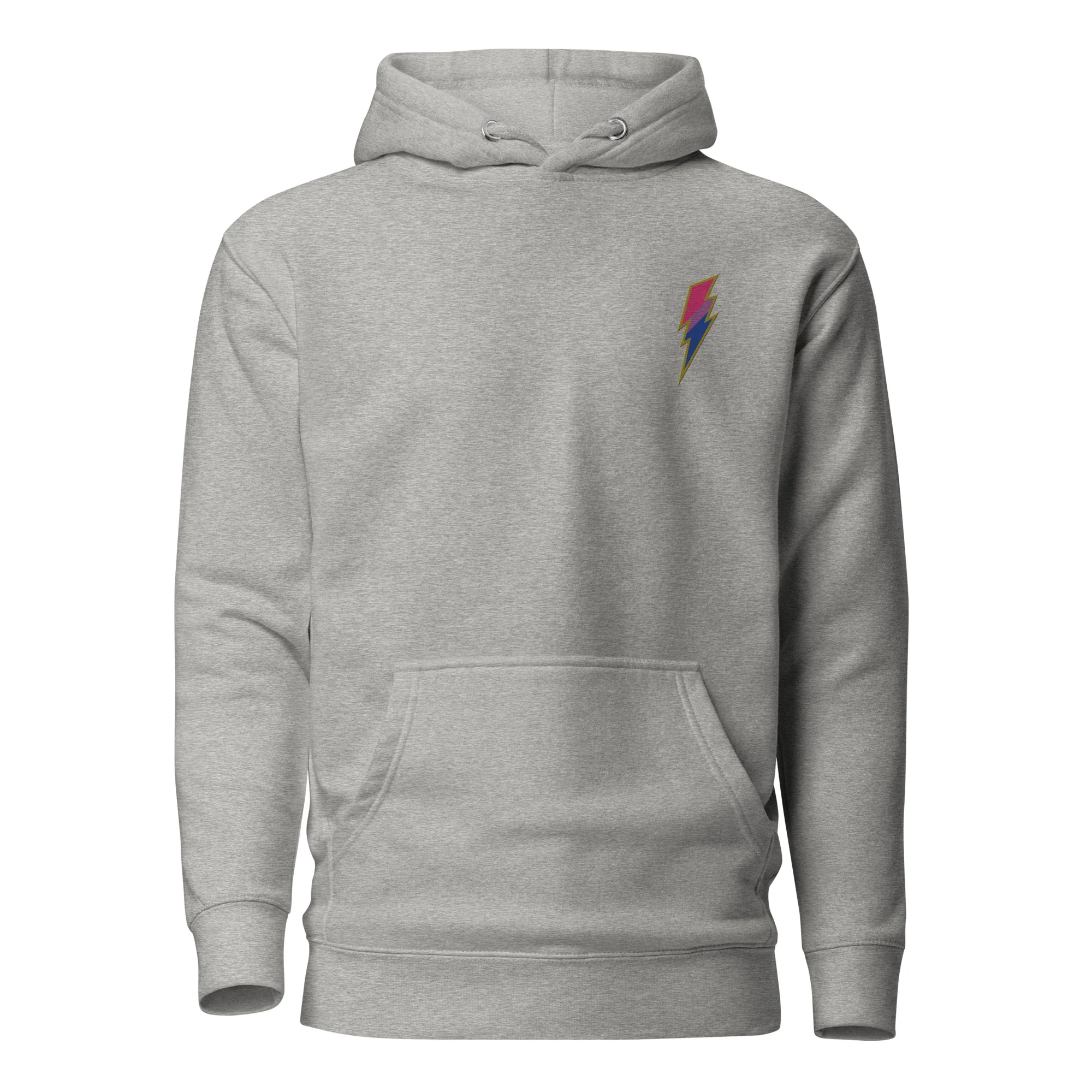Bisexual Pride Lightning Embroidered Hoodie - Image 9