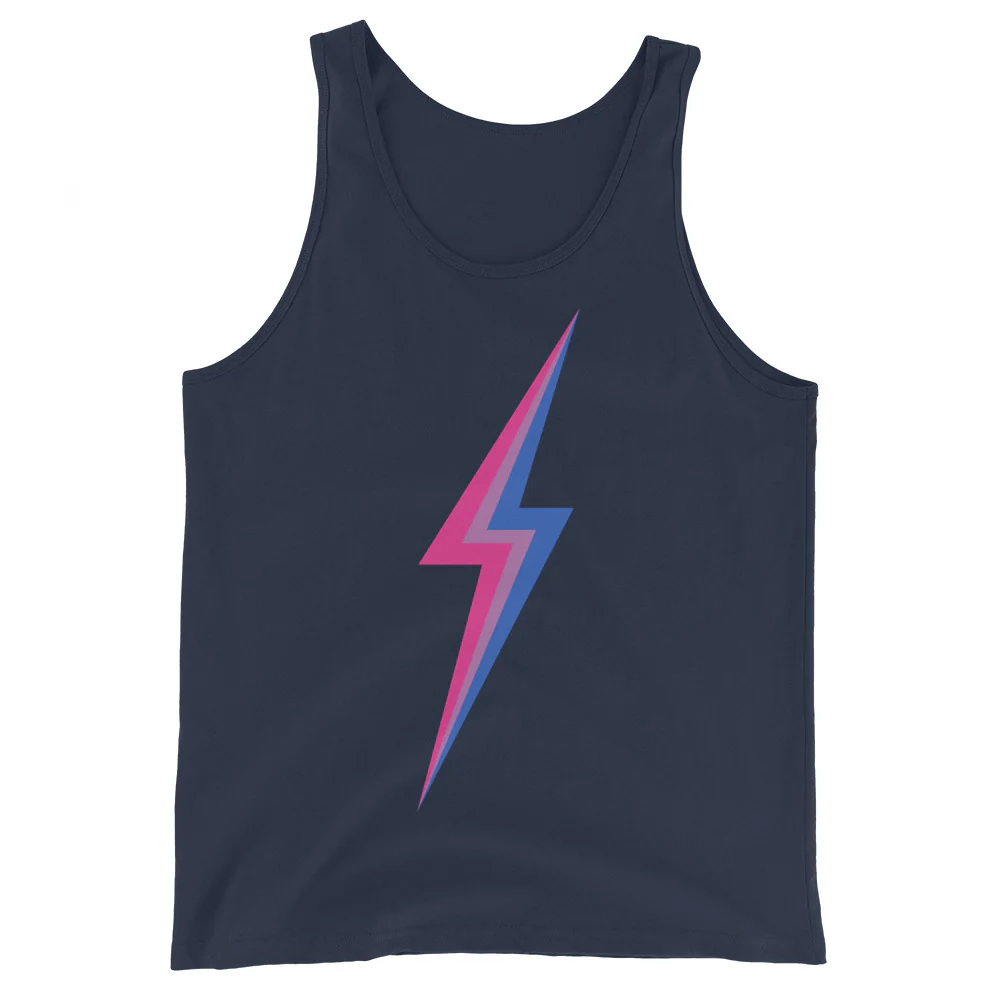 Bisexual Pride Lightning Tank Top