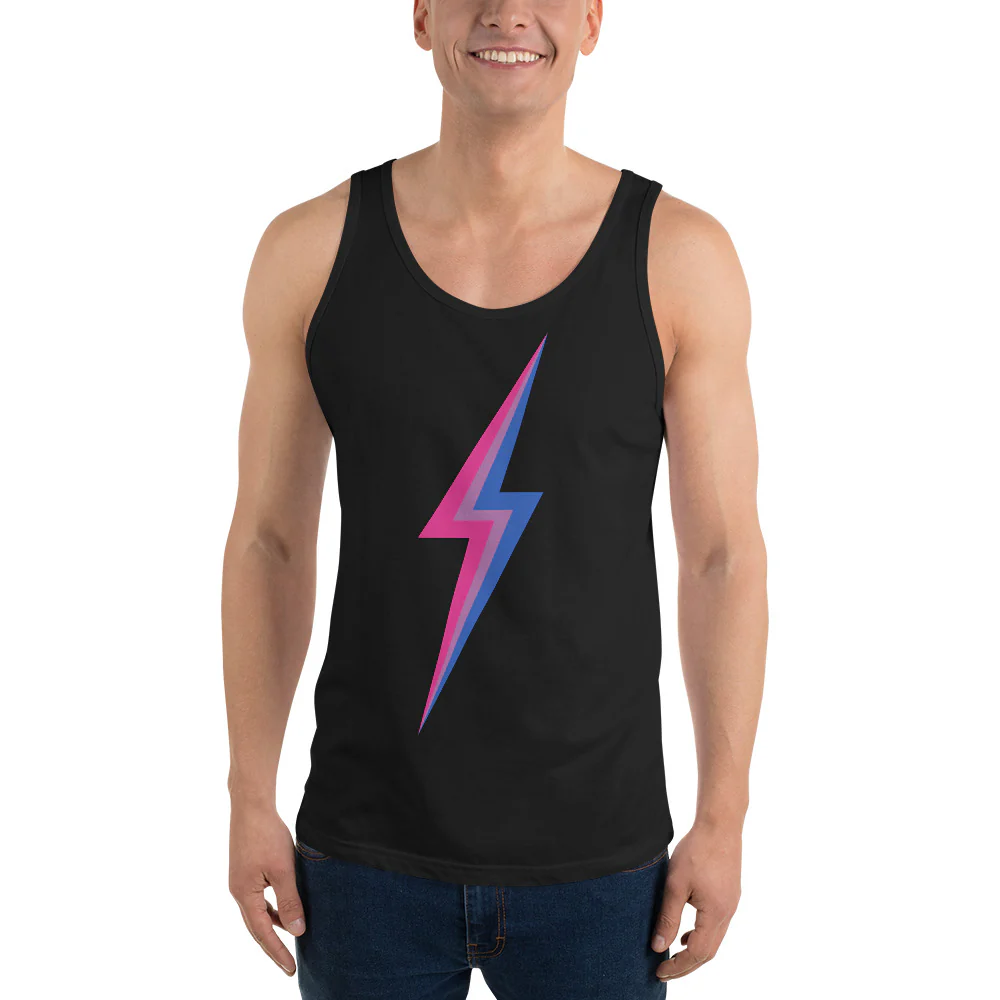 Bisexual Pride Lightning Tank Top - Image 2