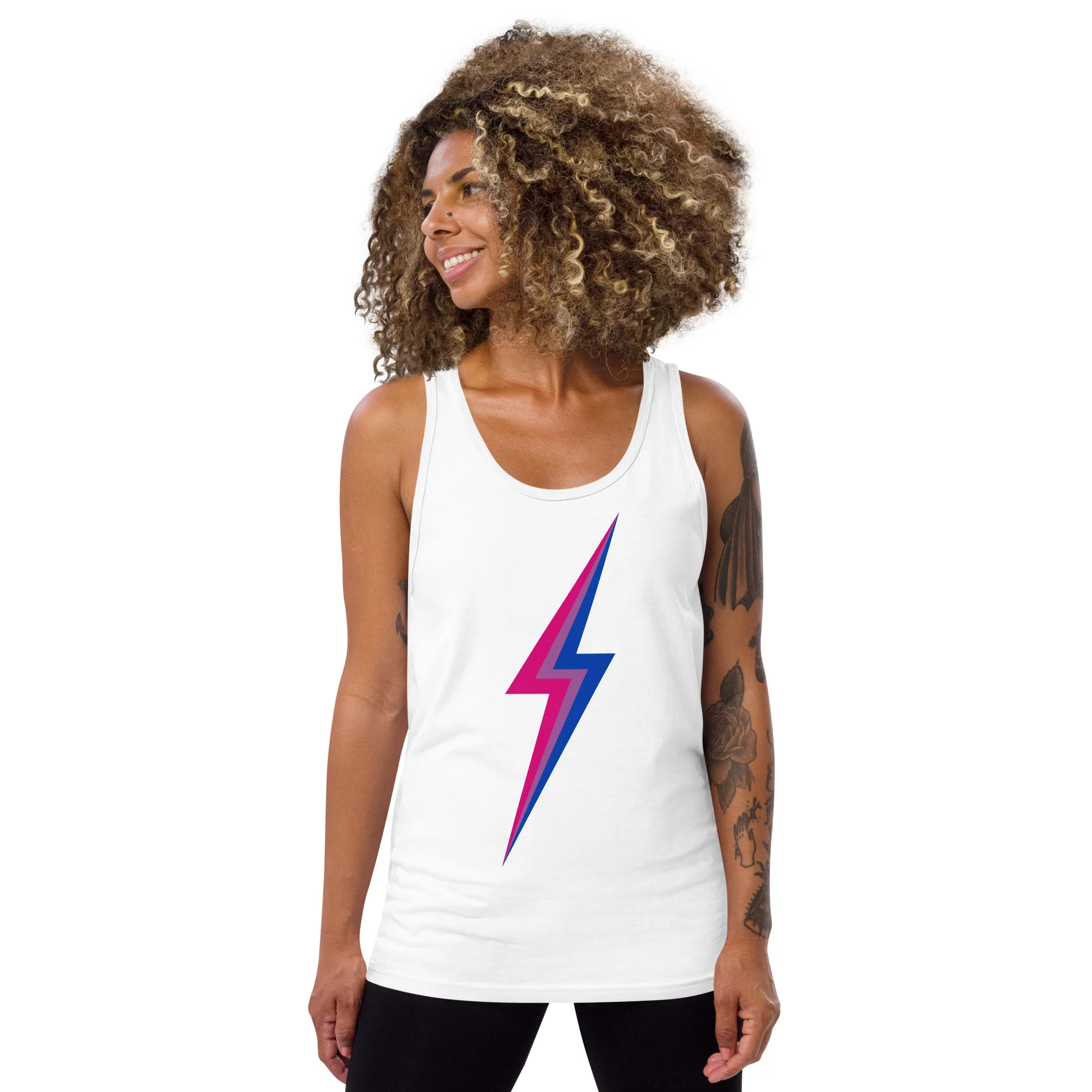 Bisexual Pride Lightning Tank Top - Image 4