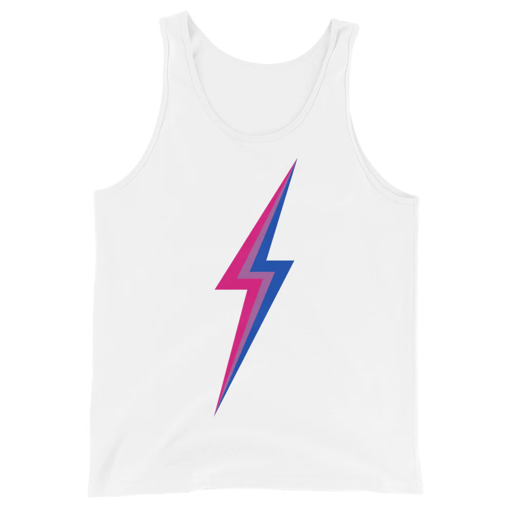Bisexual Pride Lightning Tank Top - Image 6