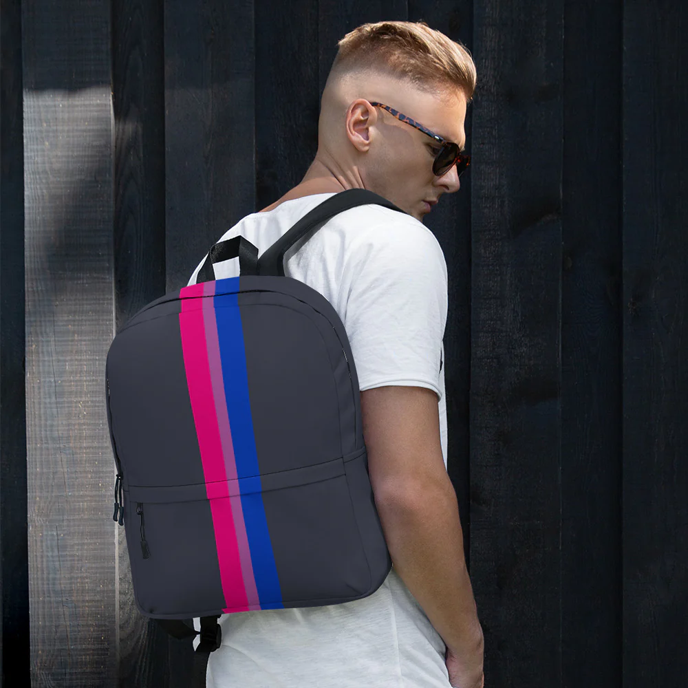 Bisexual Pride Stripe Backpack - Image 5