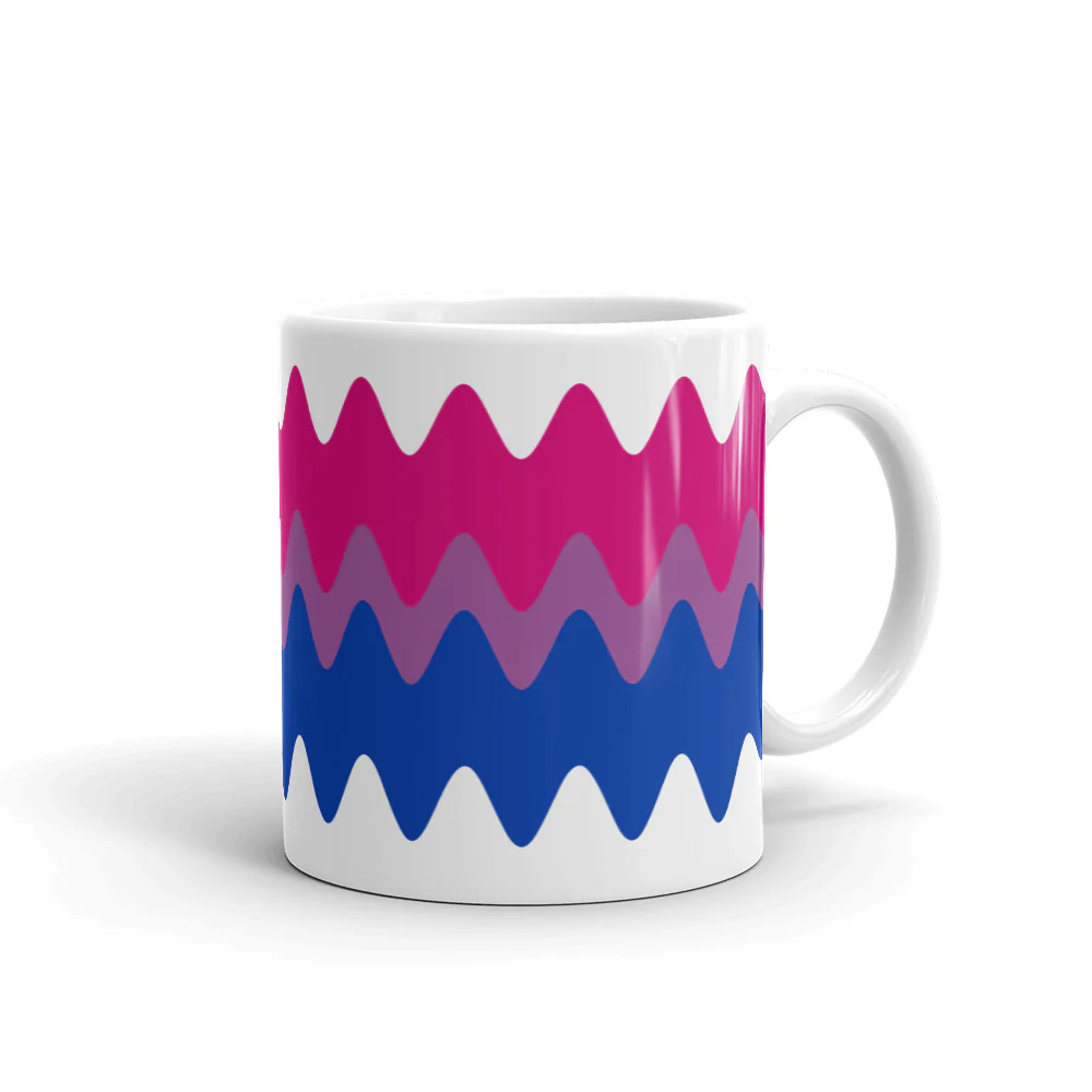 Bisexual Wavy Pride Flag Mug