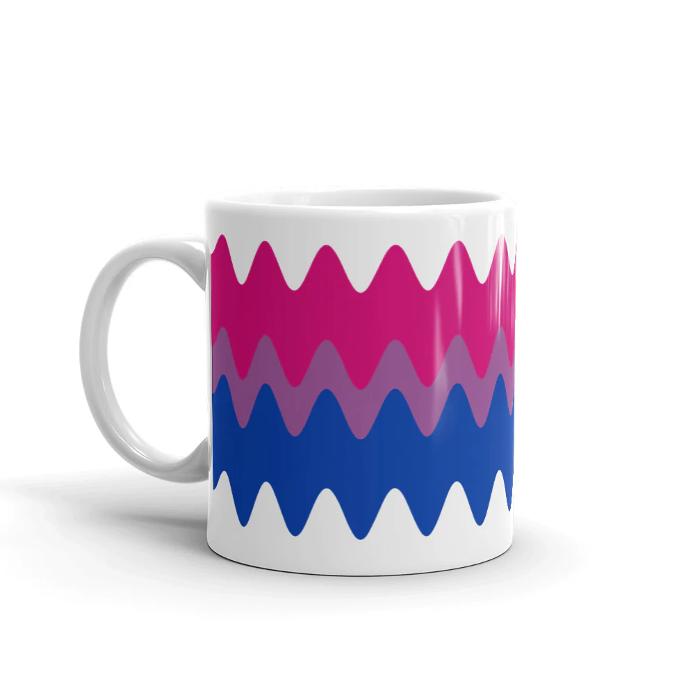 Bisexual Wavy Pride Flag Mug - Image 2