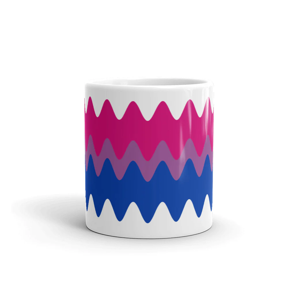Bisexual Wavy Pride Flag Mug - Image 3