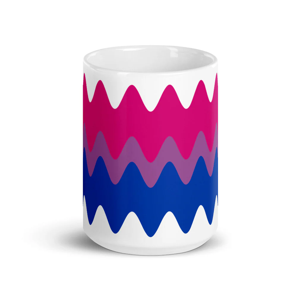 Bisexual Wavy Pride Flag Mug - Image 6