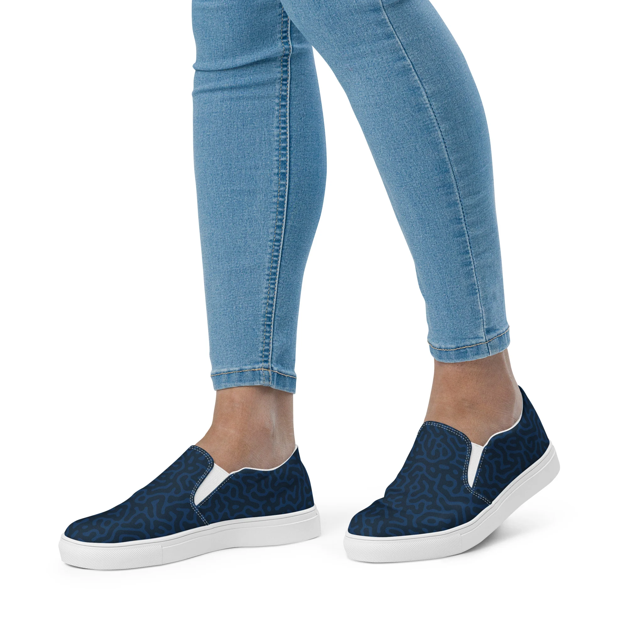 Blue Turing Pattern Slip-on Shoes (female sizes) - Image 4