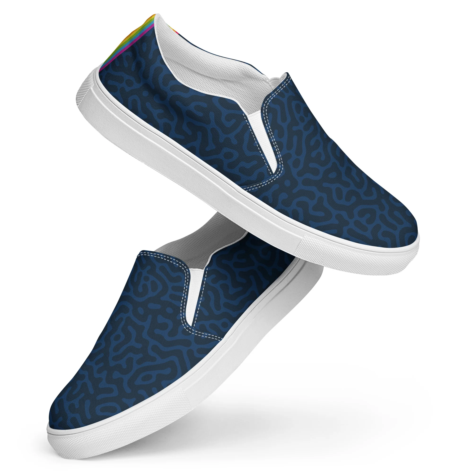 Blue Turing Pattern Slip-on Shoes (male sizes) - Image 8