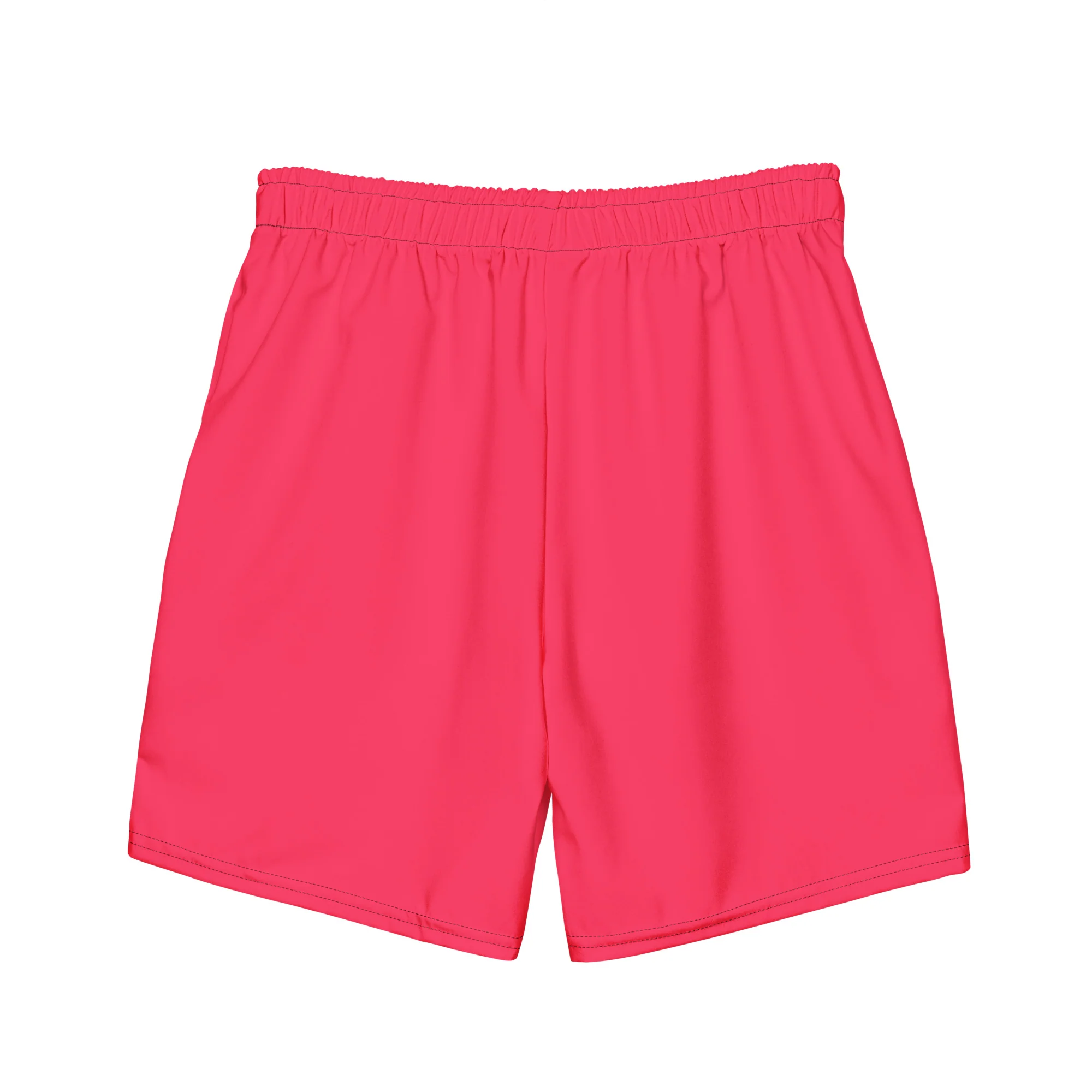 Candy Red Swimming Trunks with Rainbow Pocket - Image 4