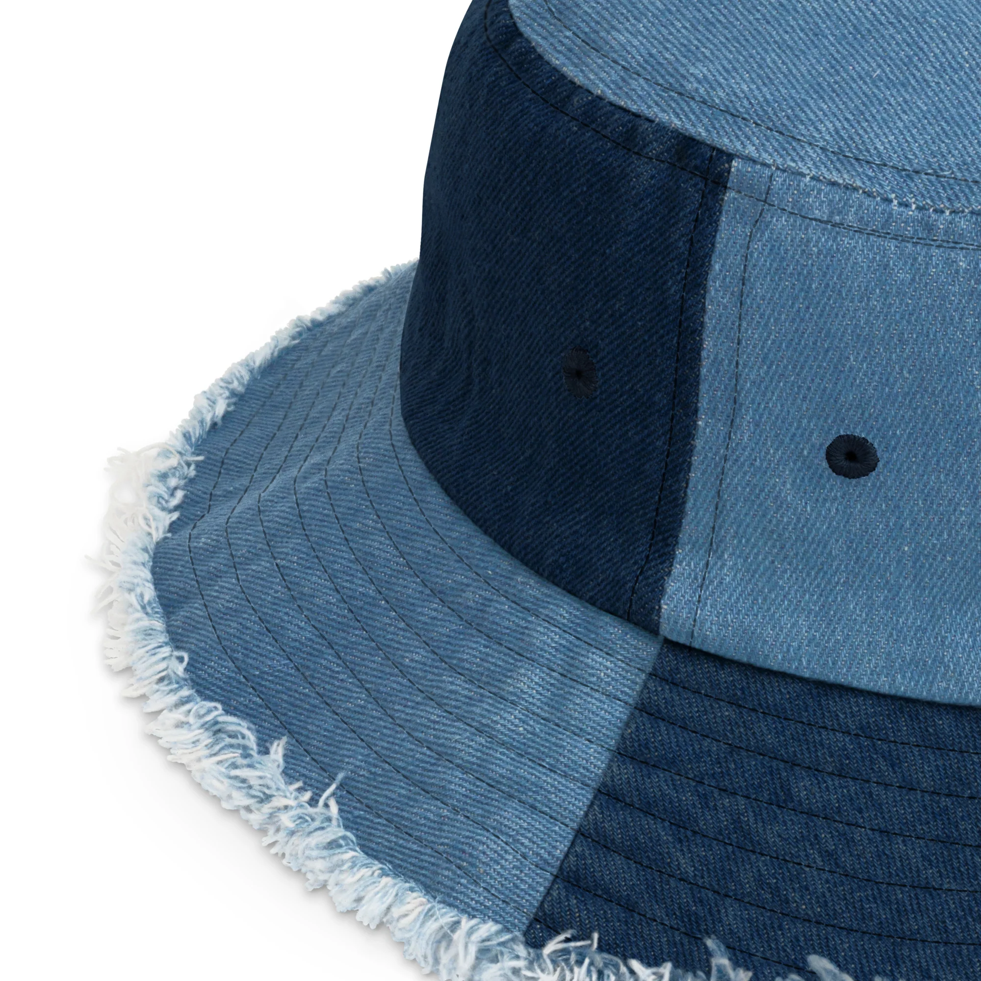 Choose Love Distressed Denim Bucket Hat - Image 6