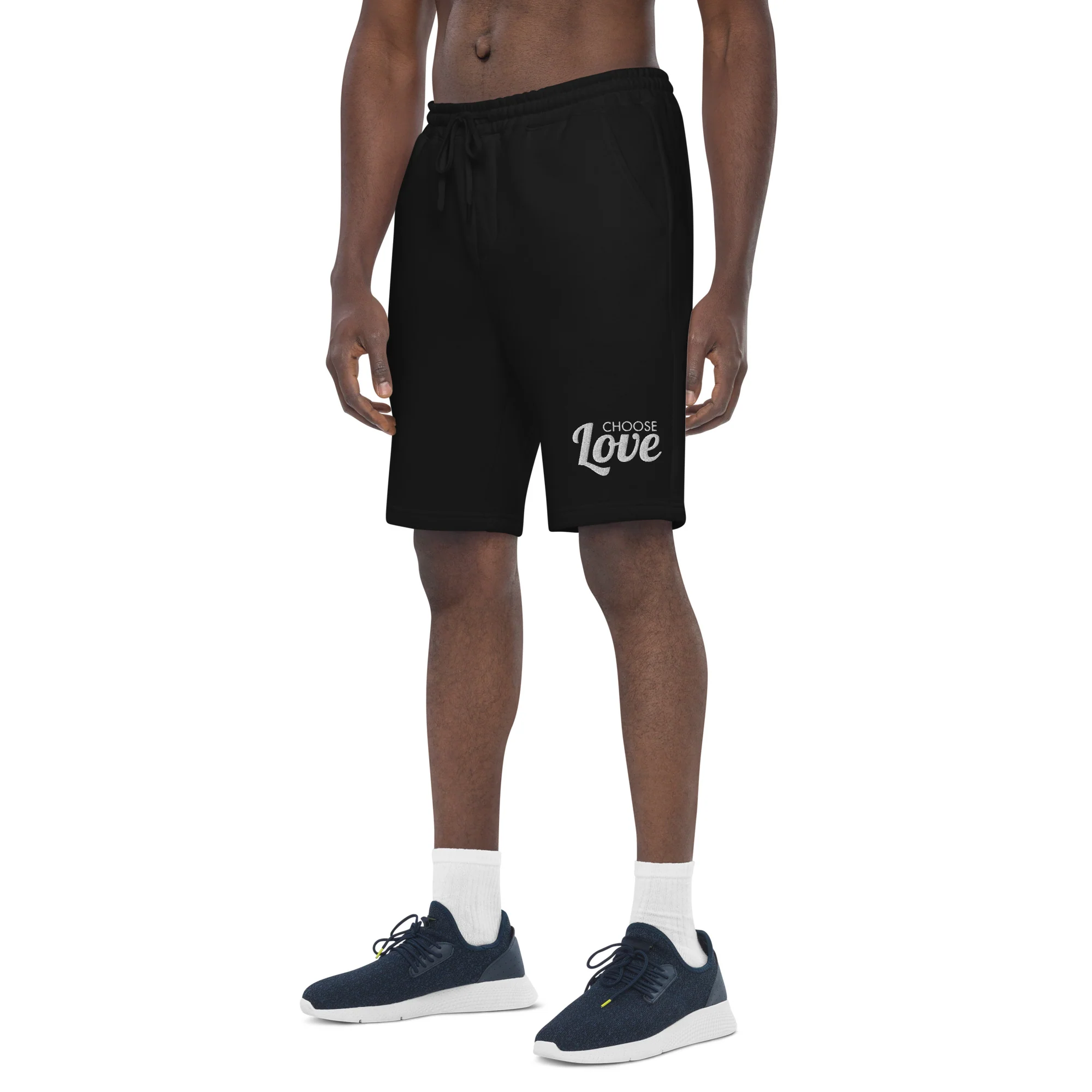 Choose Love Fleece Long Shorts - Image 5