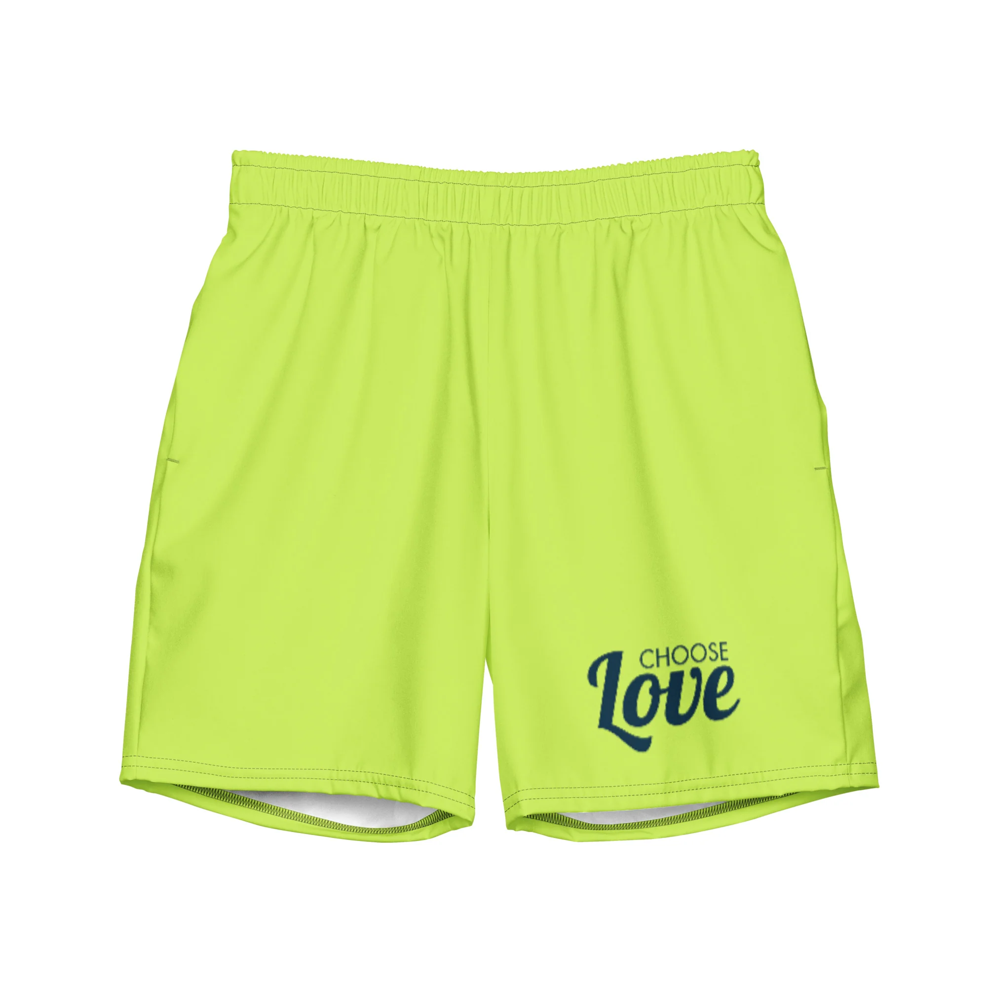 Choose Love Lime Swimming Trunks
