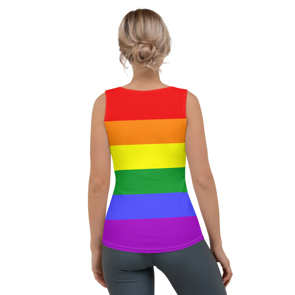 Classic Rainbow Pride Flag Fitted Vest - Image 4