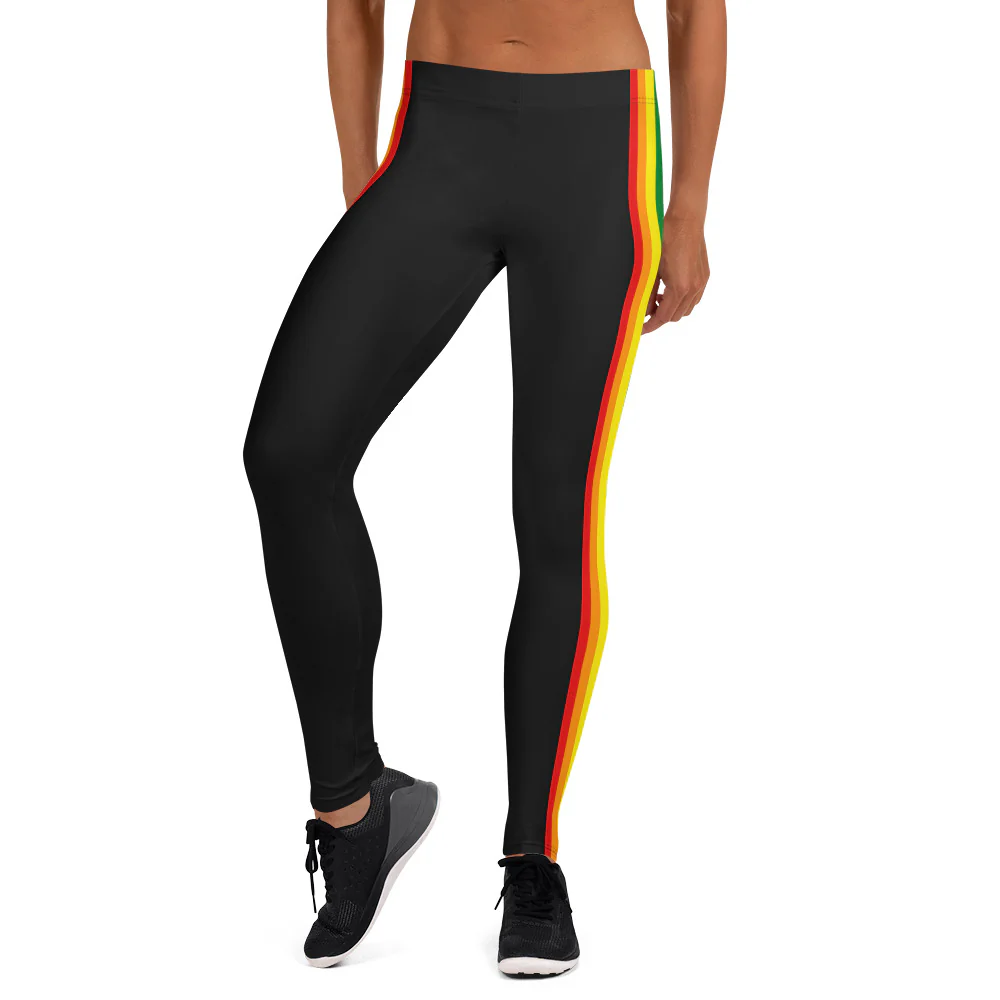 Classic Rainbow Pride Flag Stripe Leggings - Image 7