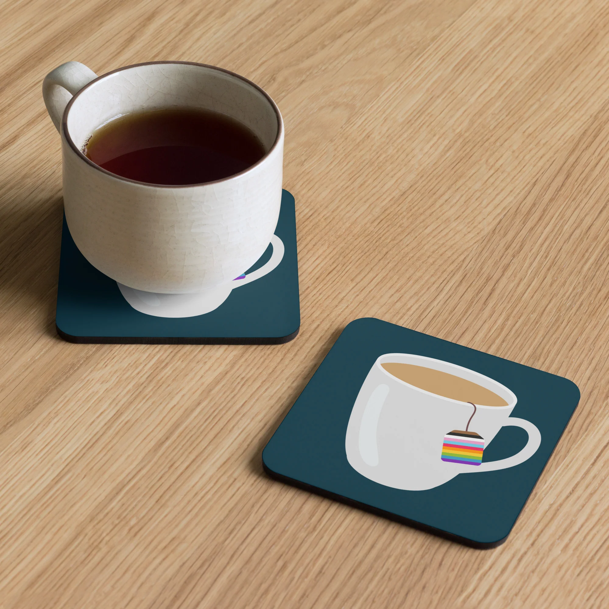 Cup of Rainbow Pride Tea Coaster - Image 4