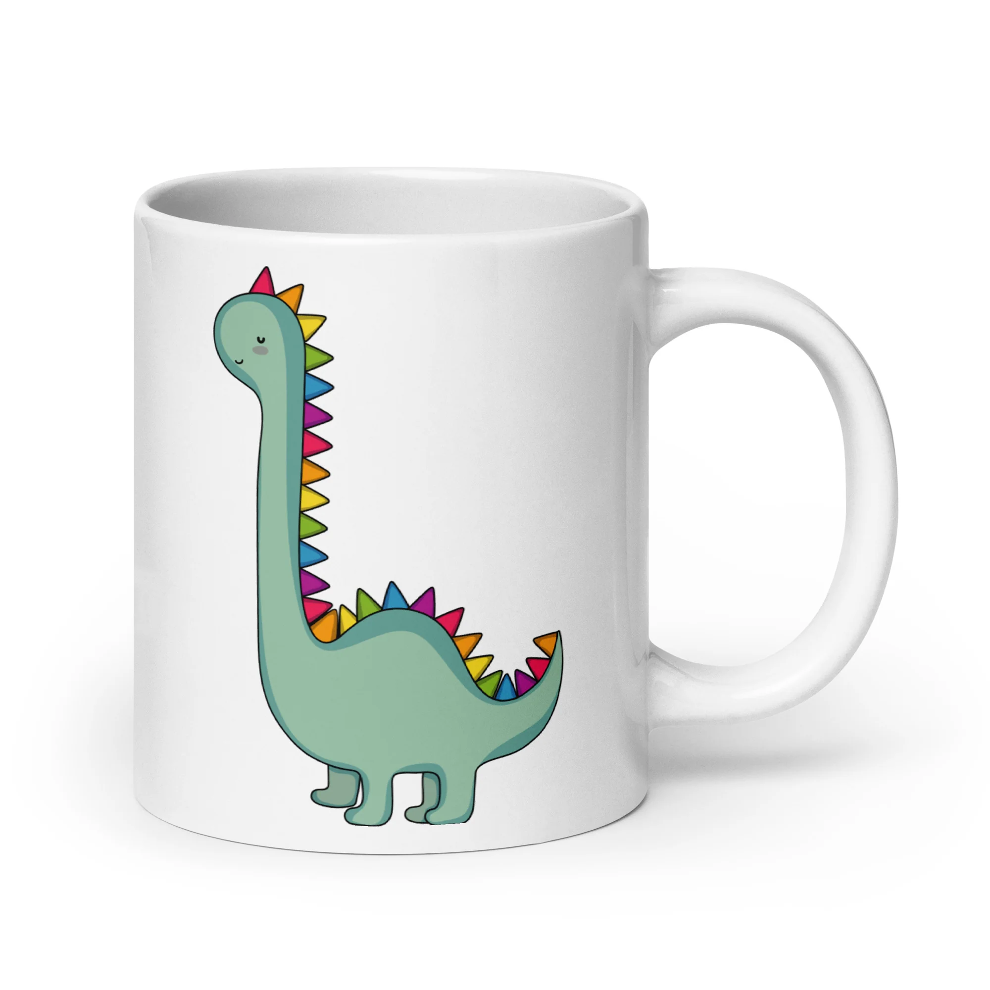 Cute Rainbow Dinosaur Mug