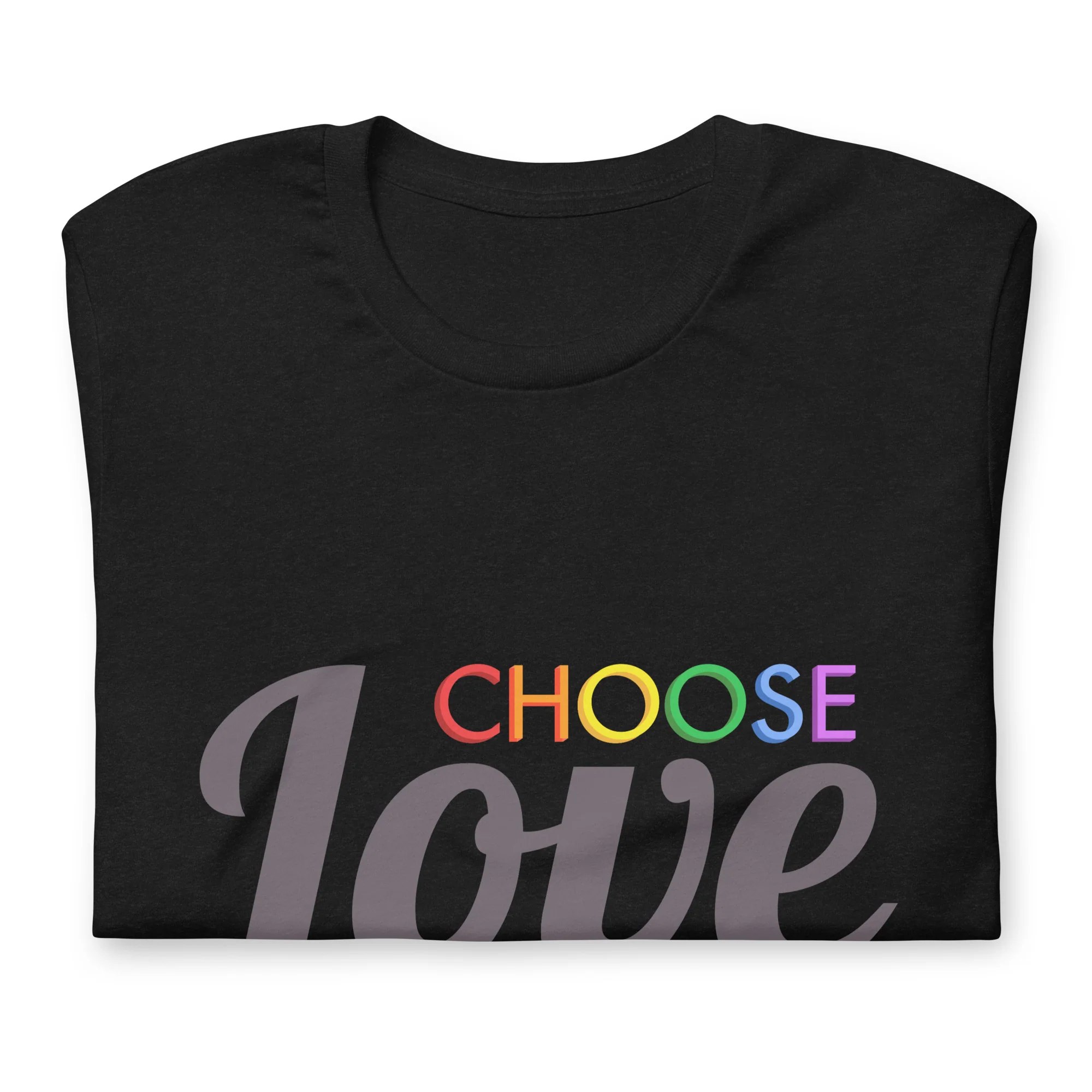 Dark Choose Love T-Shirt - Image 2